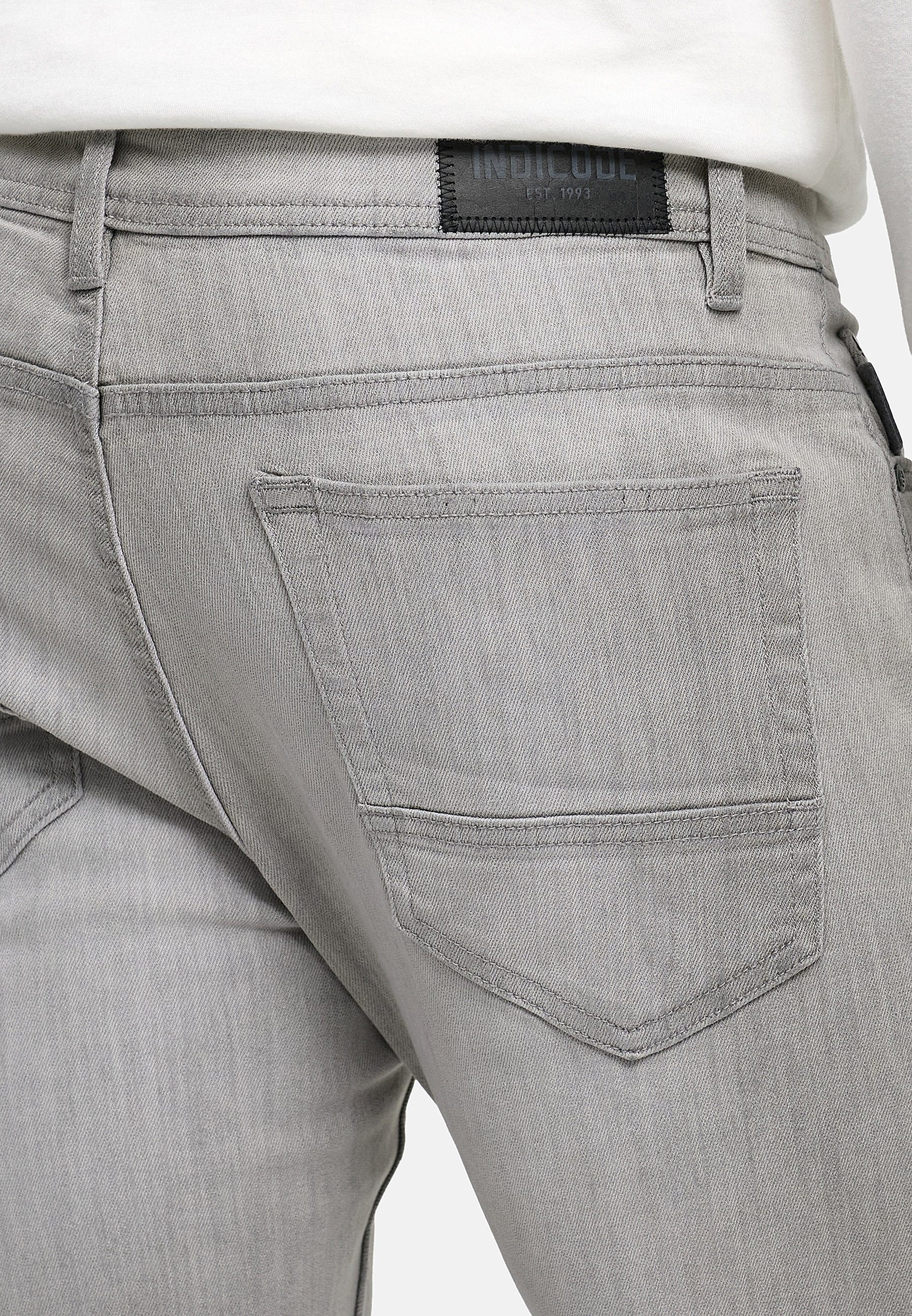 Indicode Regular-fit-Jeans Herren INValoy Jeanshose mit Stretch aus Baumwolle Bequeme Jeanshose in Regular Fit mit Stretch-Anteil für hohen Komfort