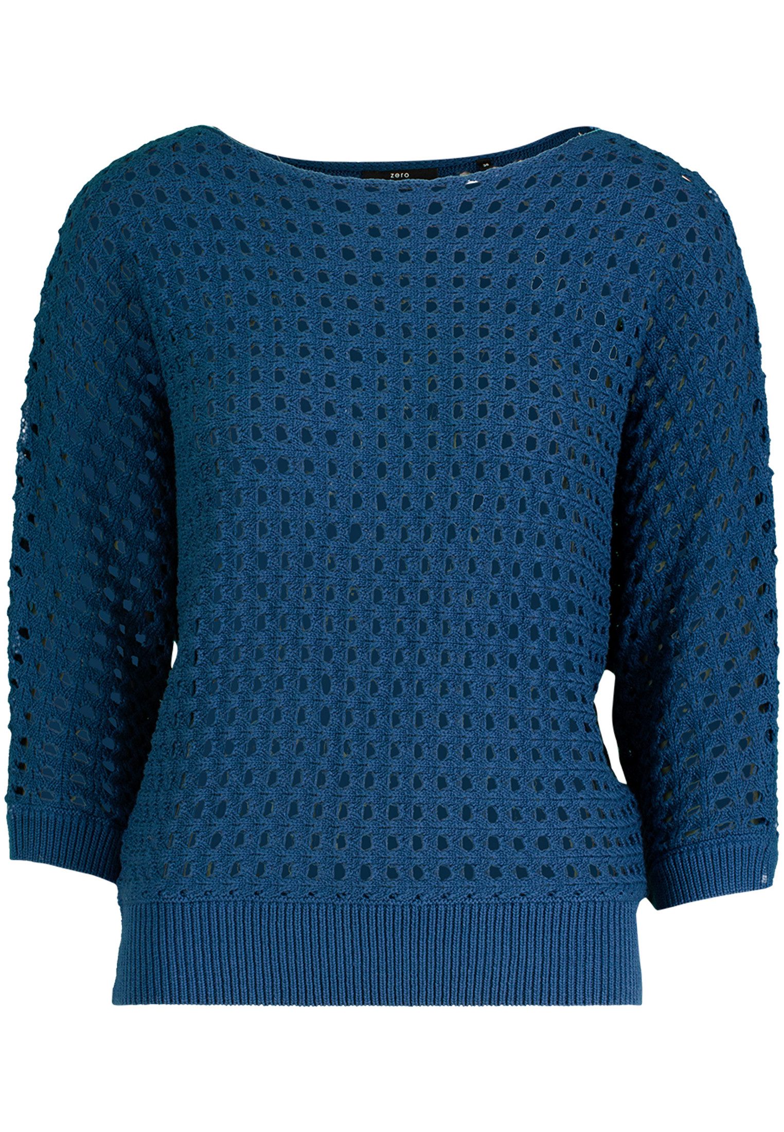 Zero Strickpullover "zero Pullover mit Lochmuster", (1 tlg.), Lochmuster günstig online kaufen