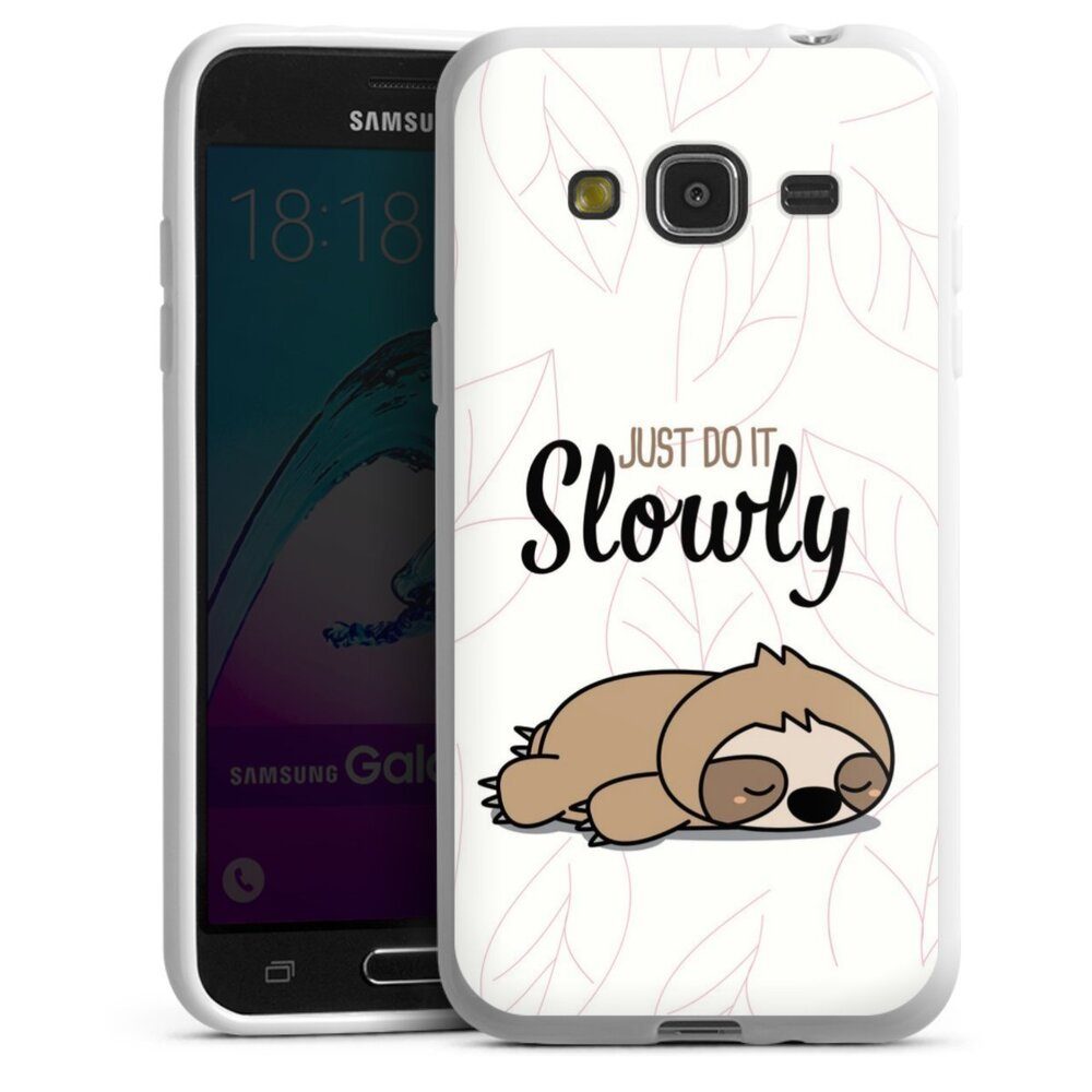 DeinDesign Handyhülle »Just do it slowly Sloth« Samsung Galaxy J3 (2016),  Hülle Tiere Faultier lazy sunday online kaufen | OTTO