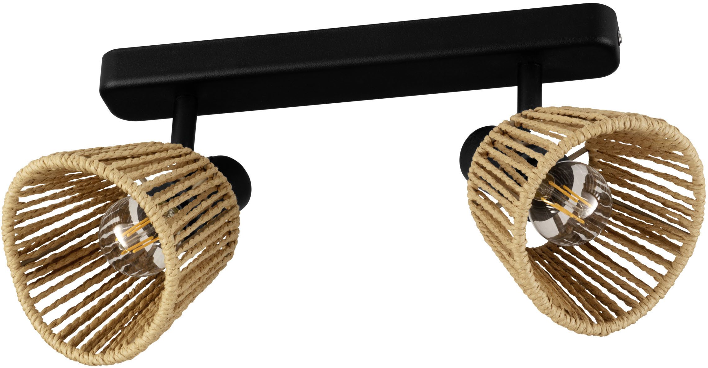 EGLO Deckenleuchte KEELBY Spotlampe - Stahl - E14 - 2X40W - IP20, ohne Leuchtmittel, Deckenlampe, Deckenstrahler, Strahler, L30 x B4,5 x H14 cm