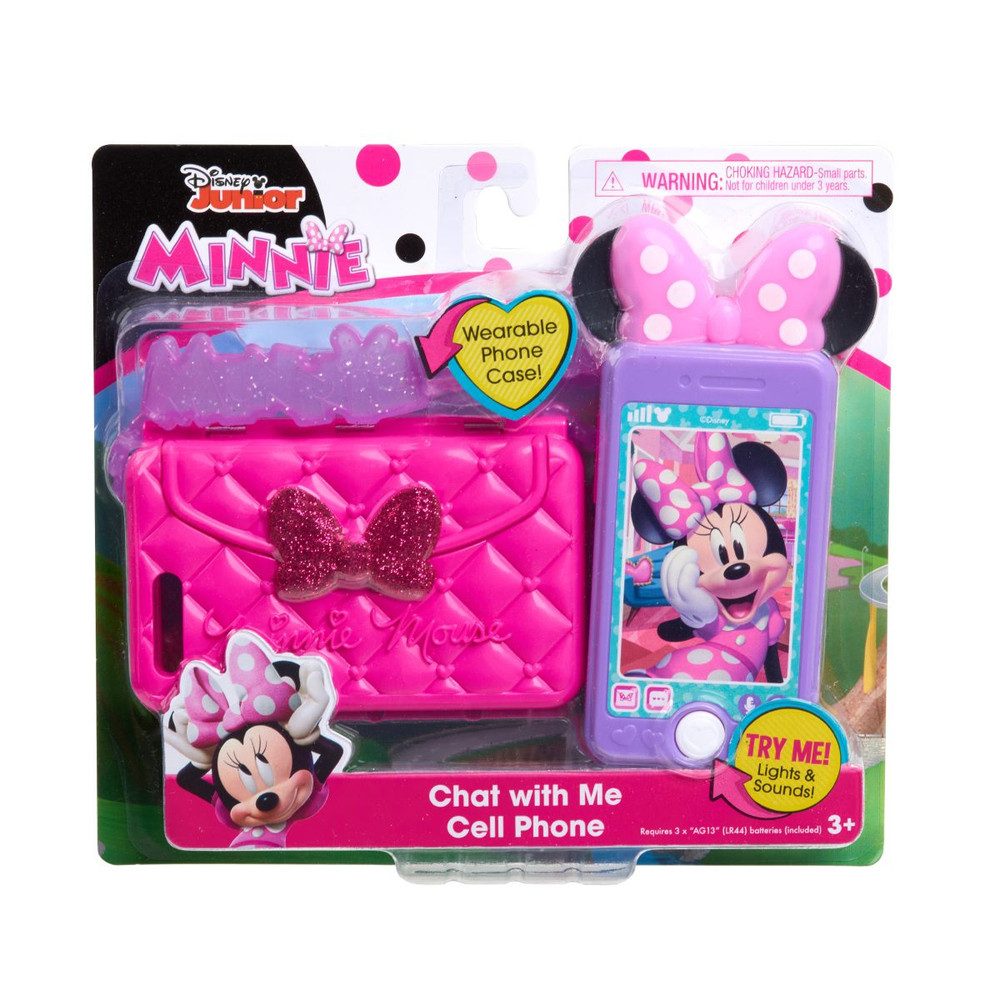 Just Play Spieltelefon Minni Mouse - Spieltelefon - Handy mit Tragetasche
