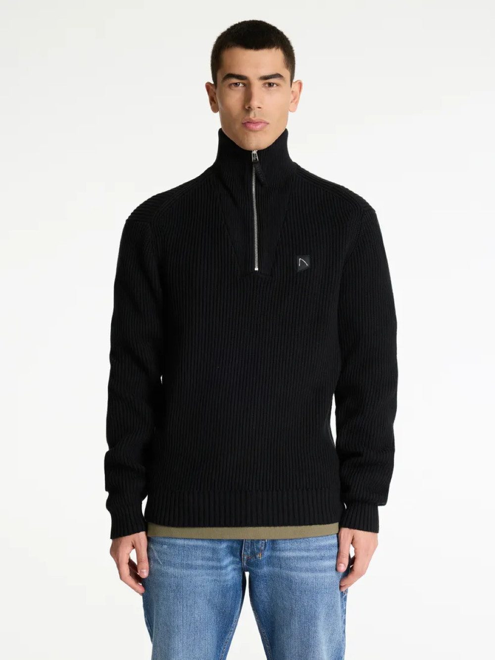 CHASIN' Strickpullover OLIVER HALF ZIP - Troyer - Strickpullover mit Stehkragen