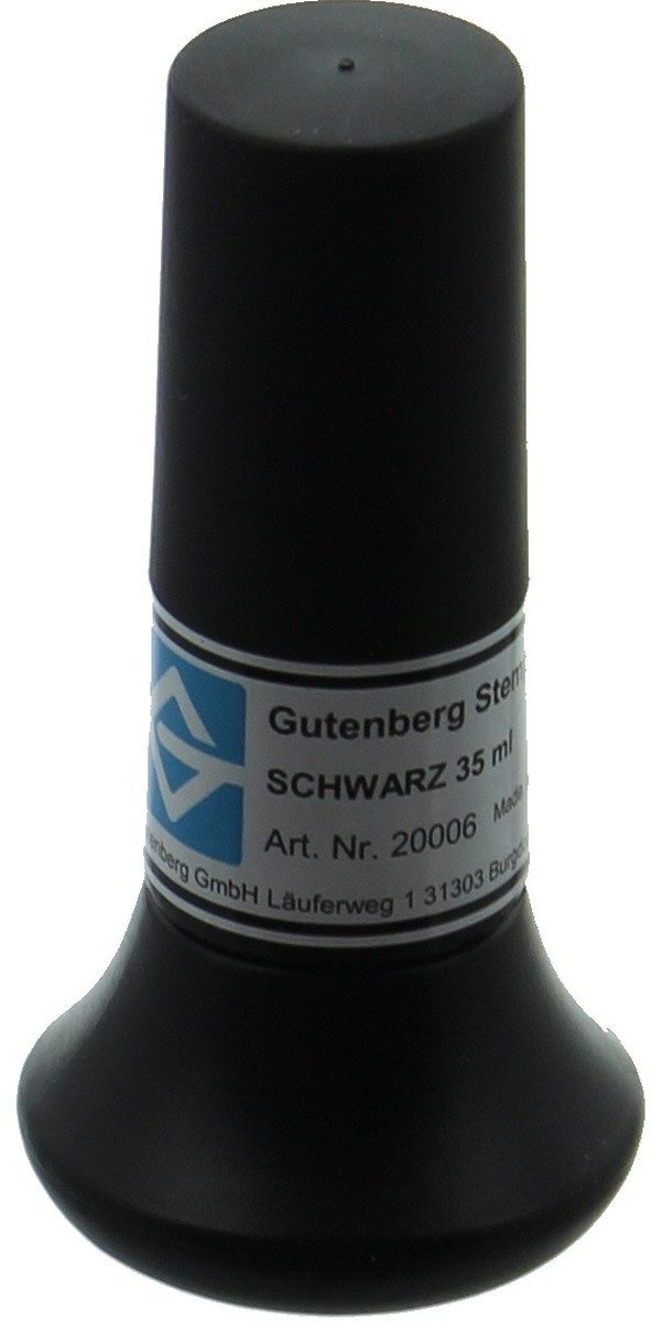 Thumbnail - Gutenberg Stempel Stempelfarbe ohne Öl 35ml schwarz