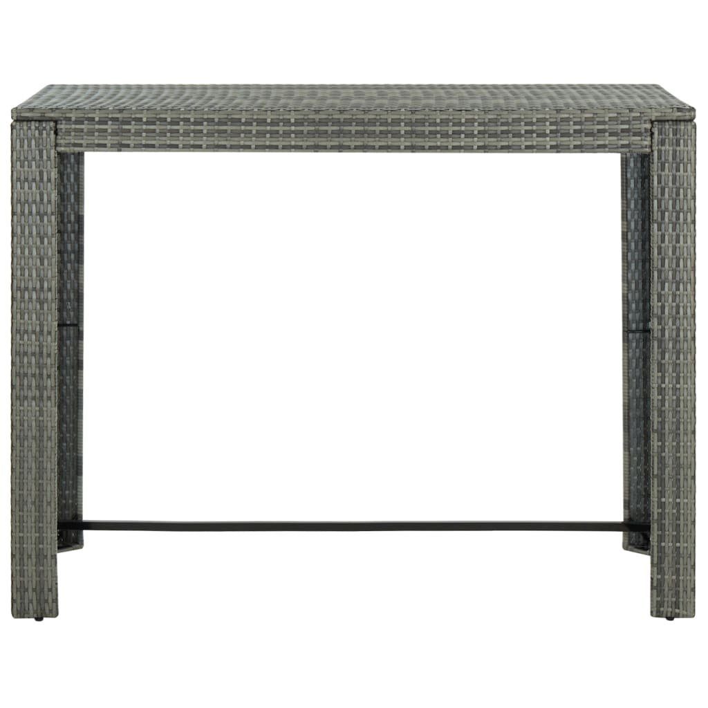 vidaXL Gartentisch Garten-Bartisch Grau 140,5x60,5x110,5 cm günstig online kaufen