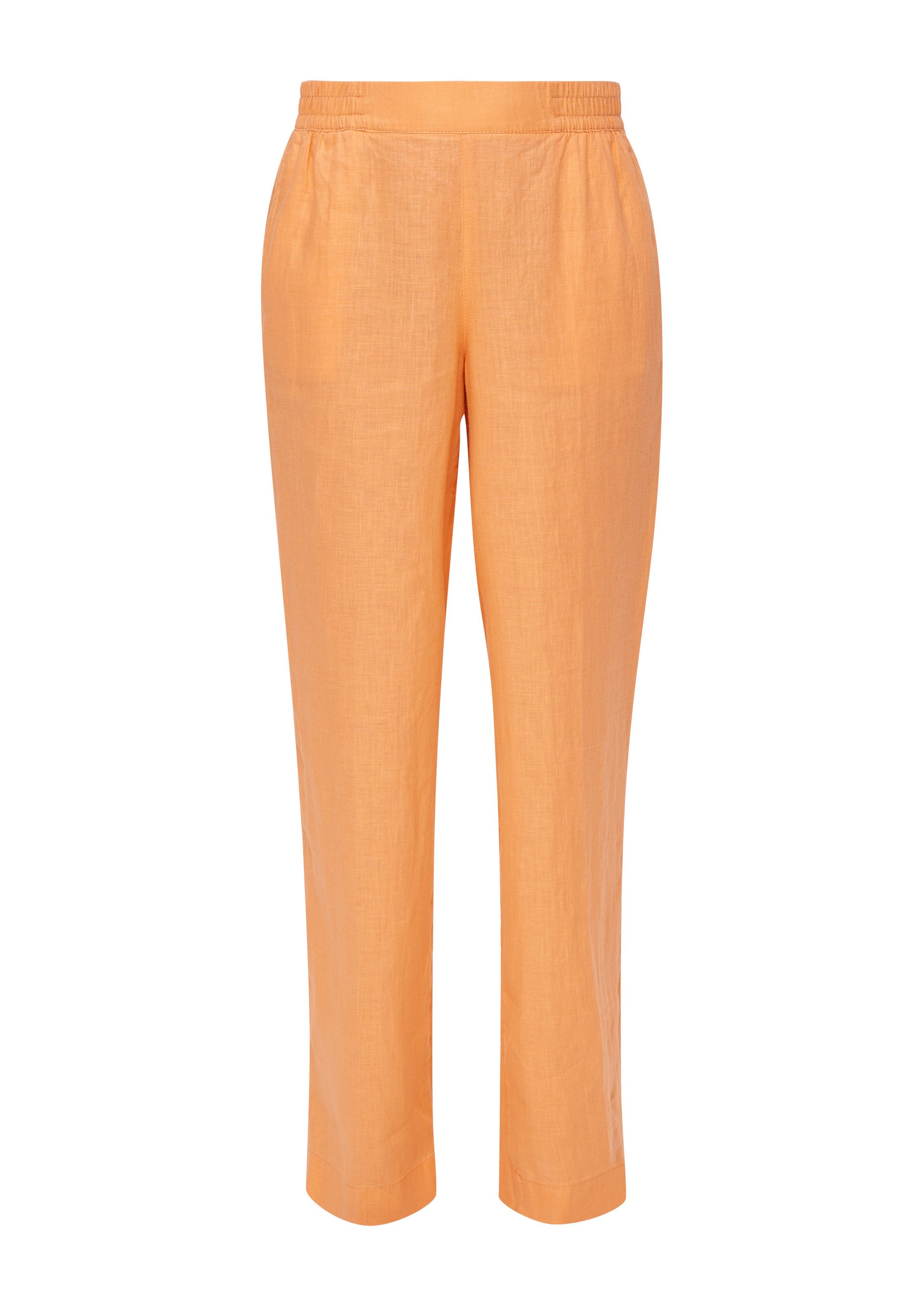 s.Oliver Chinos Hose Loose: Joggpants aus Leinen