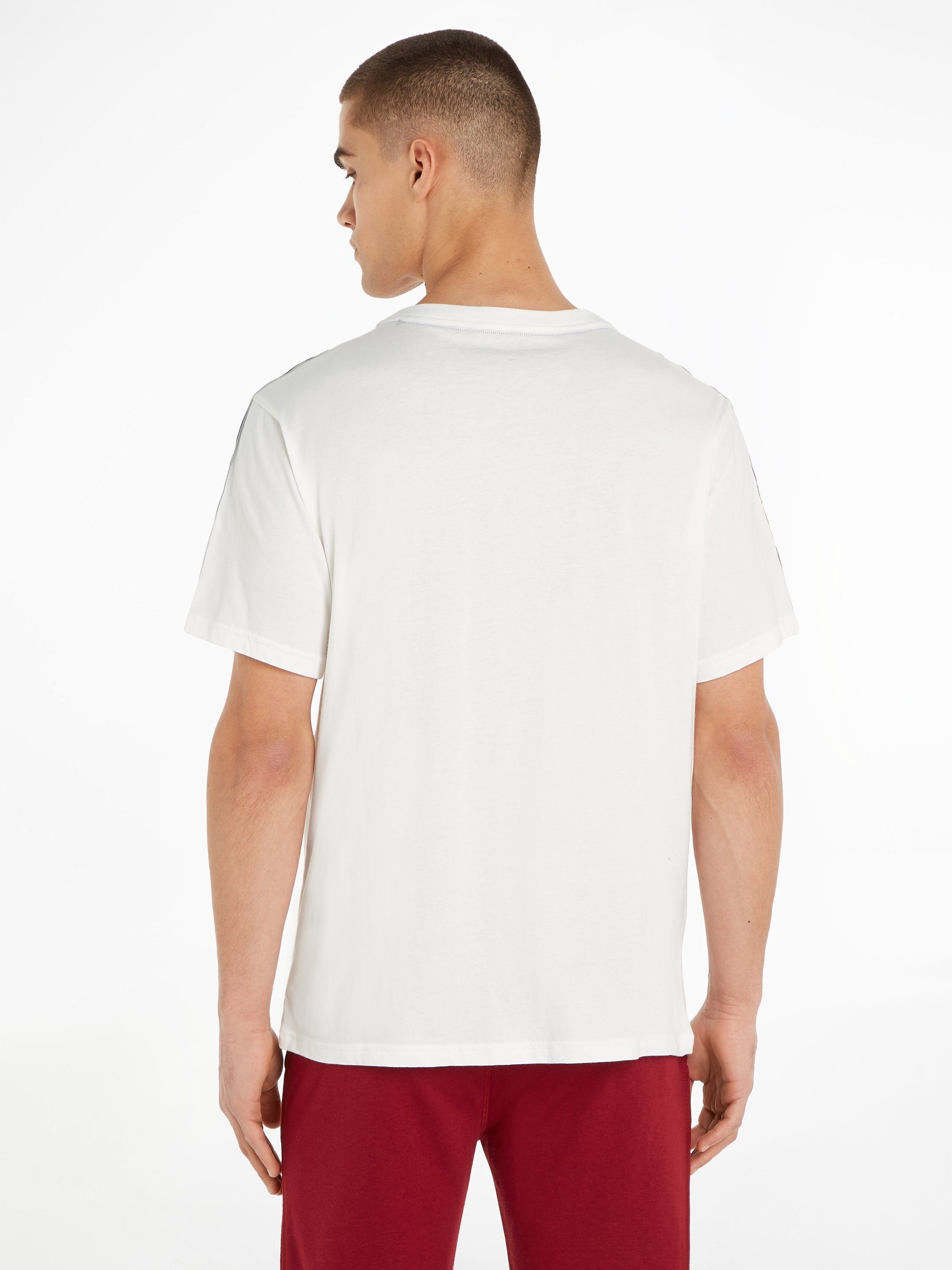 Optik SS Tommy Underwear T-Shirt Hilfiger melierter TEE in Ecru LOGO