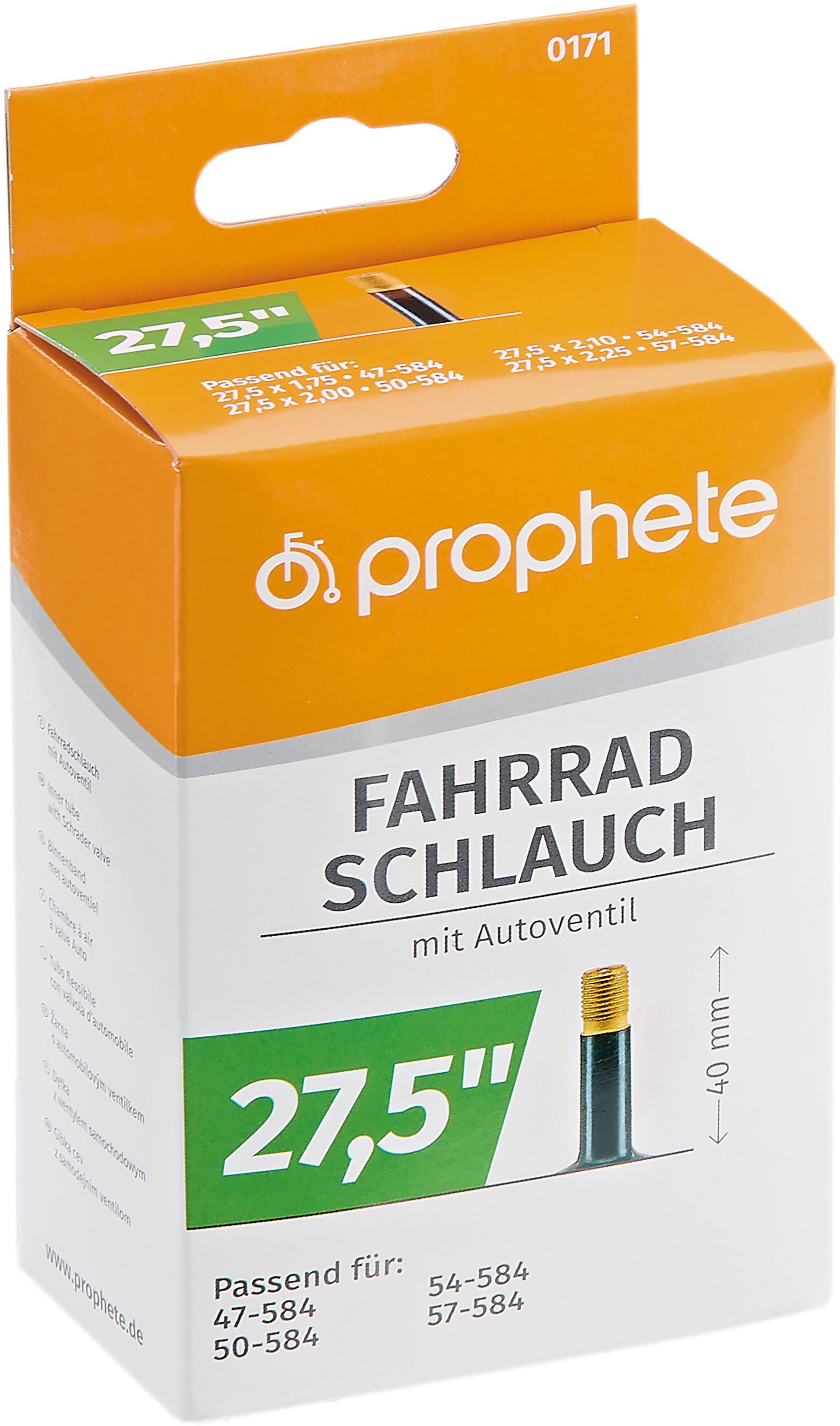 Prophete Fahrradschlauch, 27,5 Zoll (69,85 cm)