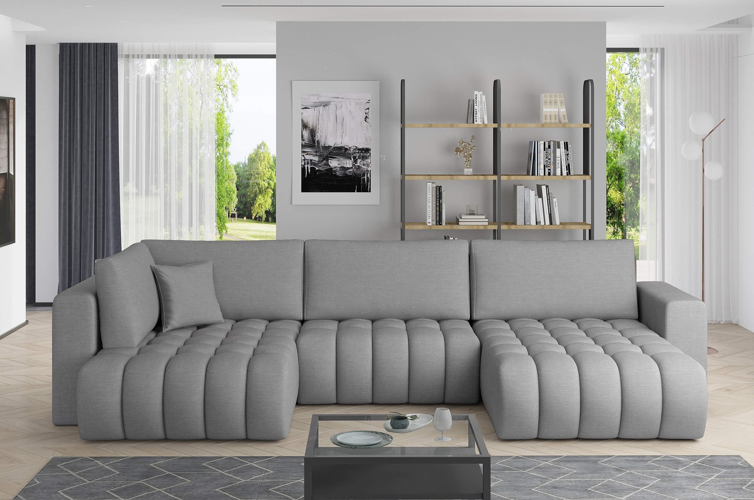 MF Design Wohnlandschaft Bonita, mit Bettfunktion