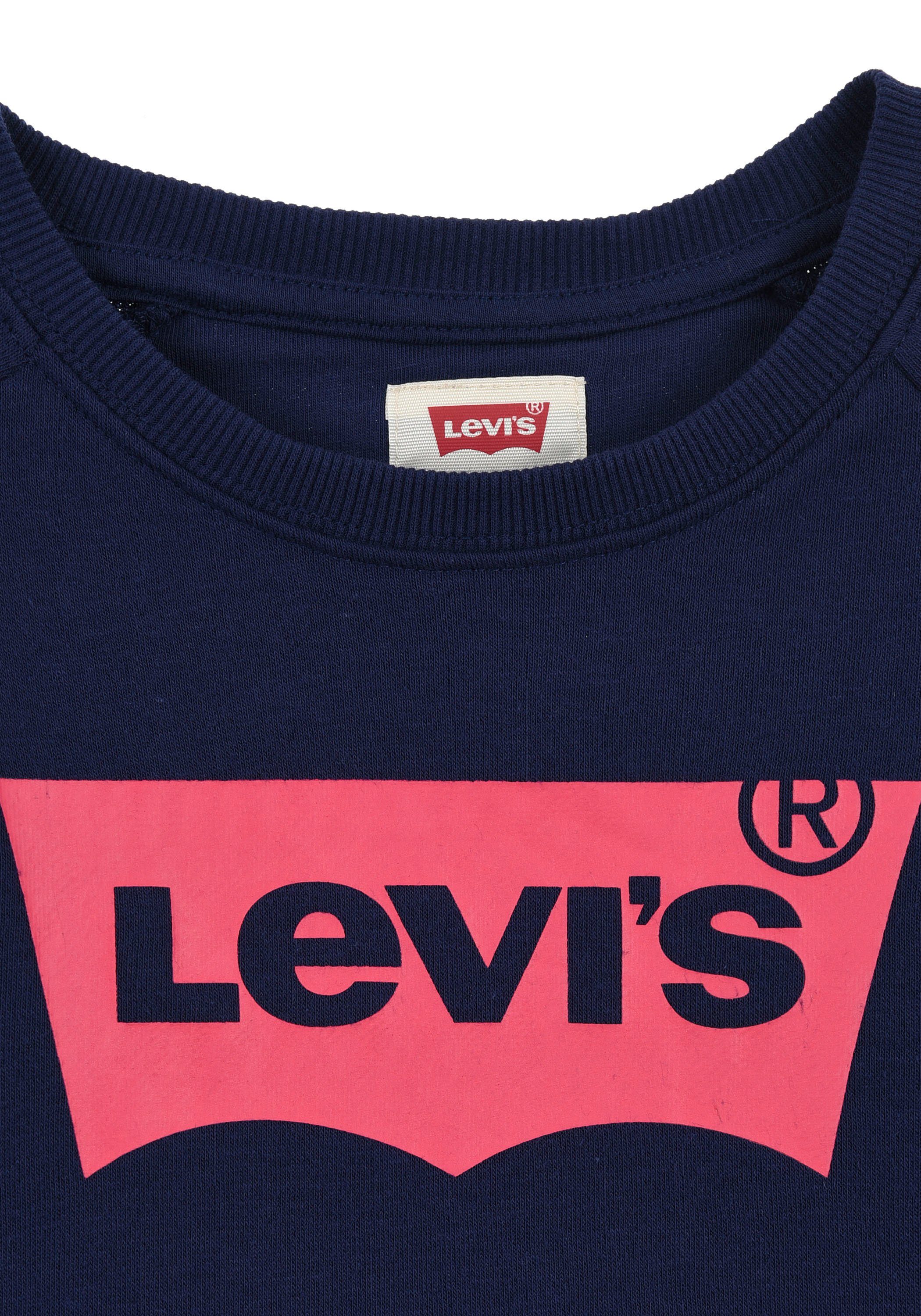 Levi's® Kids Sweatshirt BATWING dunkelblau GIRLS SWEATSHIRT CREWNECK for