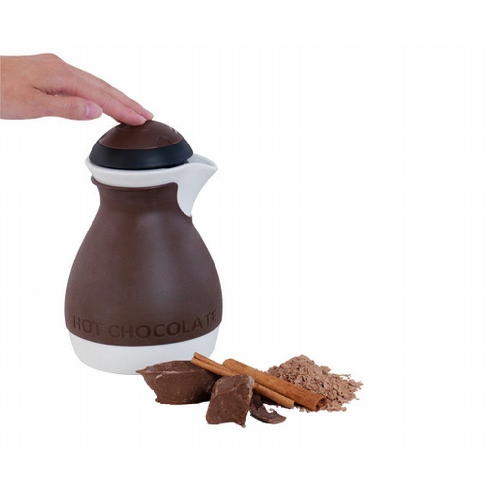 chef'n Spiralbesen Chef'n 102-405-155 Hot Chocolate Pot Schokoladenaufschäumer