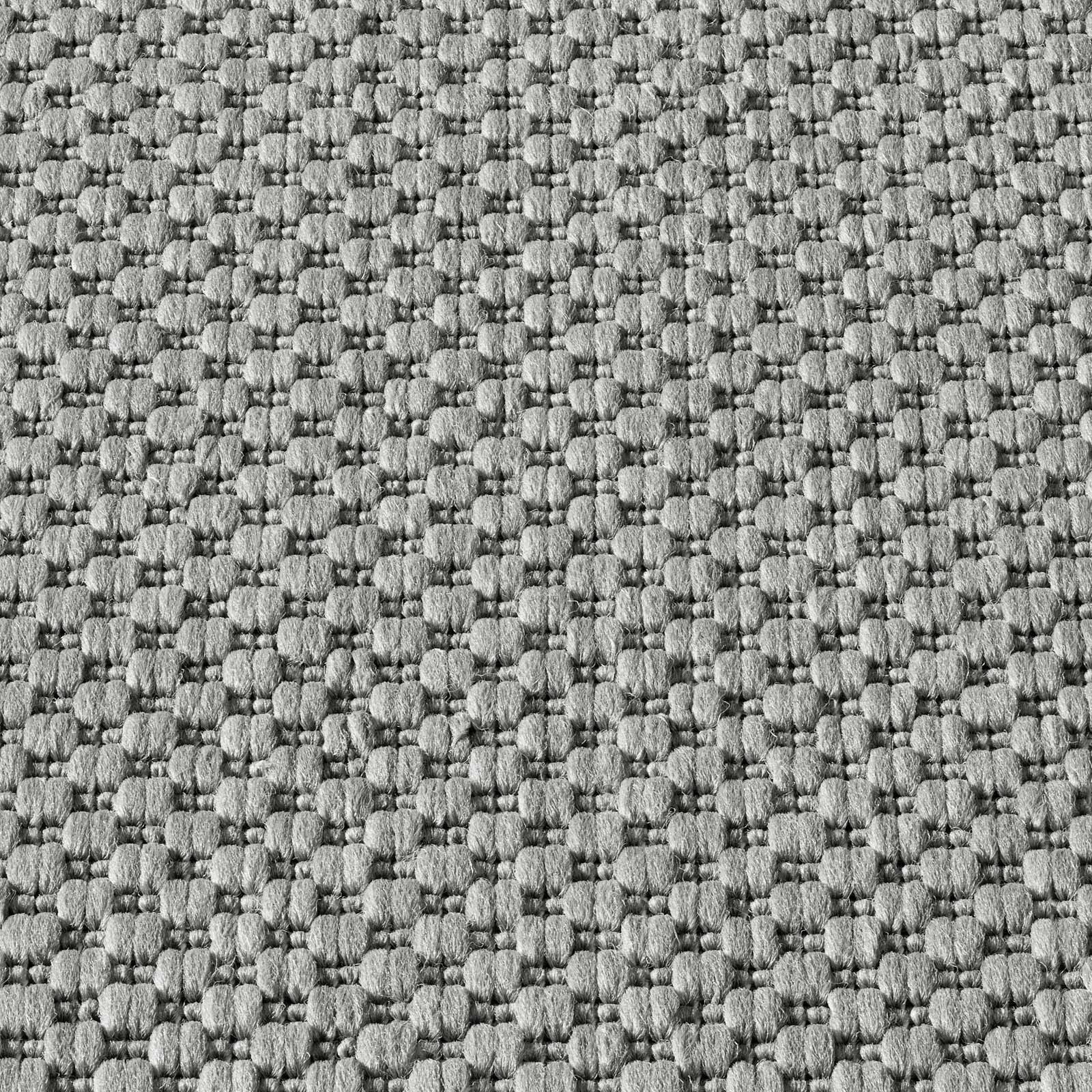 TaraCarpet Teppich Regina Teppich aus robustem Flachgewebe für In und Outdoor, rechteckig, Höhe: 7 mm, Küche Wohnzimmer Terrasse Garten Balkon uni grau 80x150