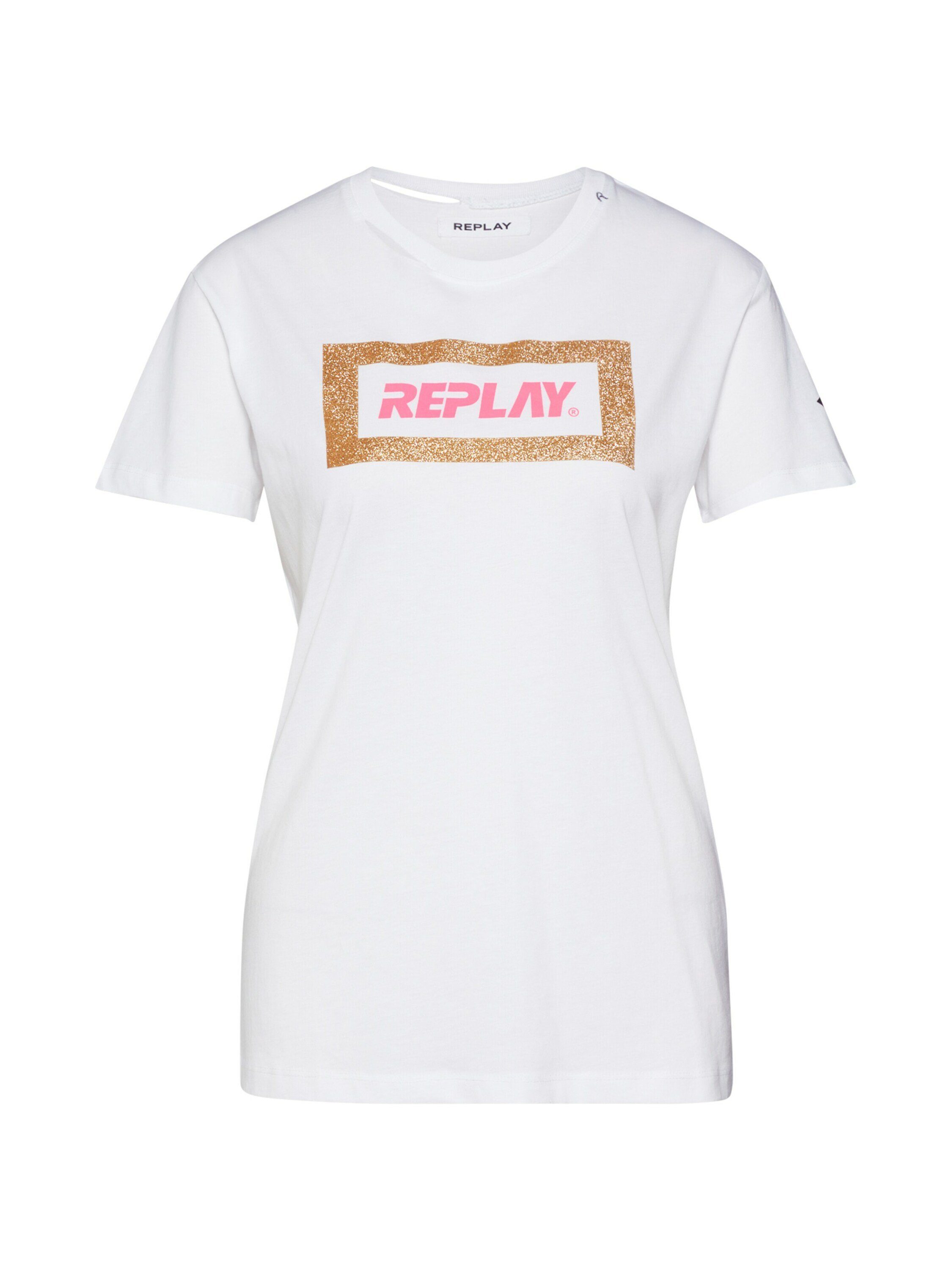 T-Shirt Donna Replay - Cotone Biologico, Girocollo, Vestibilità Regolare - Foto 11