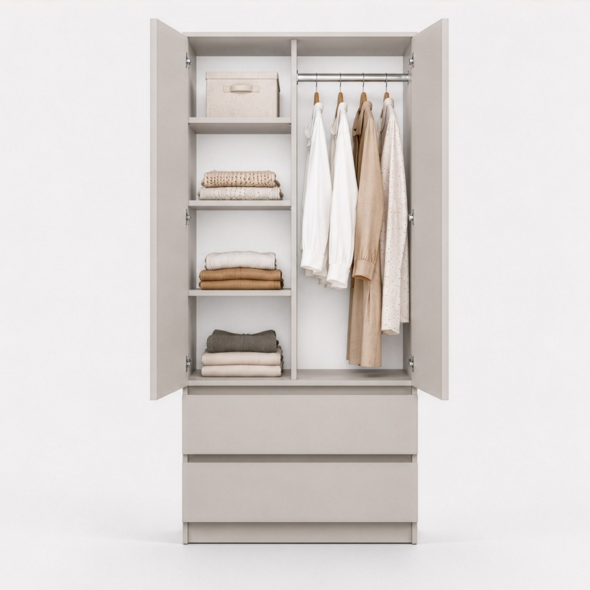 imm24 Drehtürenschrank SOLO 2D2S