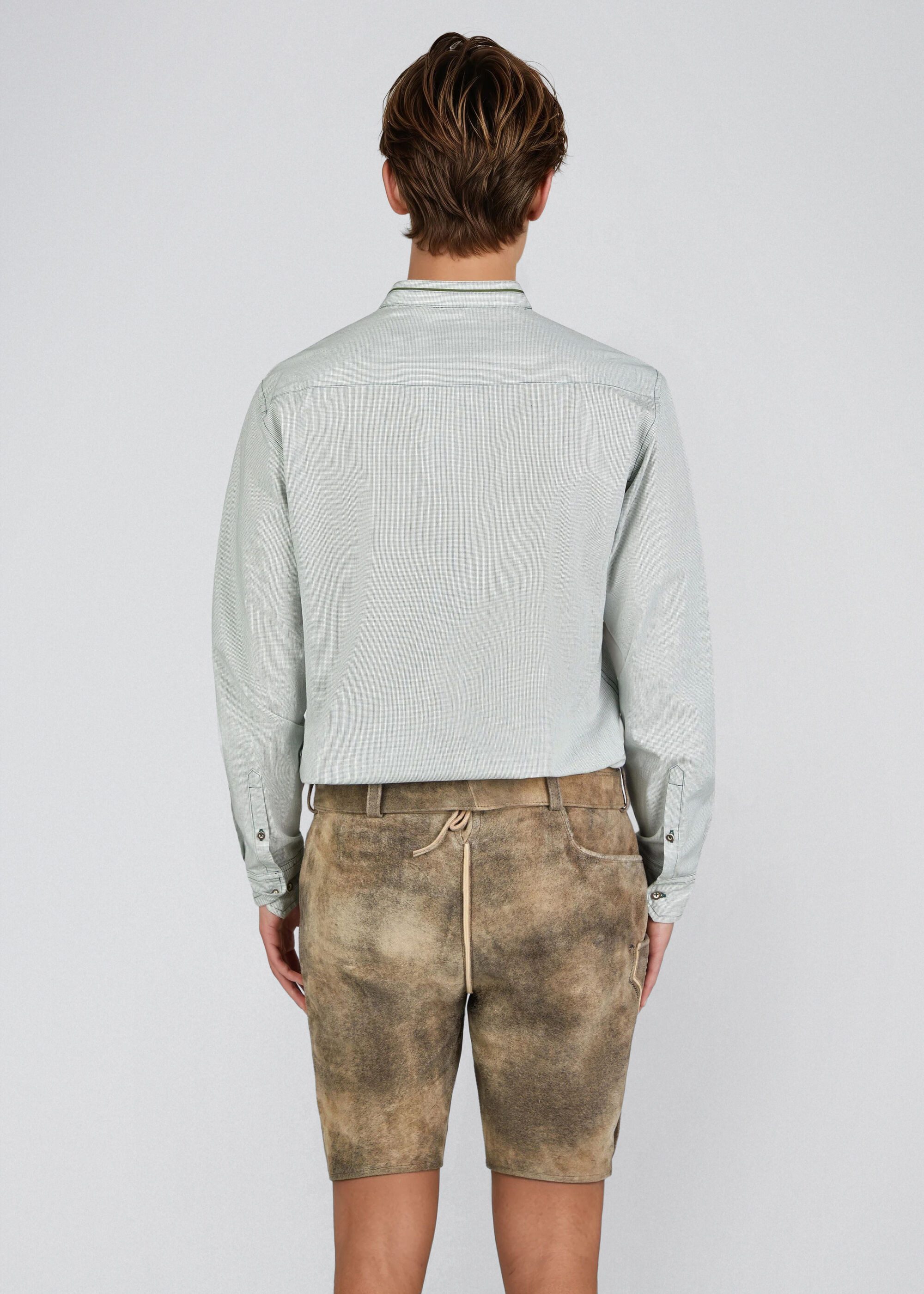 Spieth & Wensky Trachtenhemd Hubertus aus reiner Baumwolle, in Slim Fit