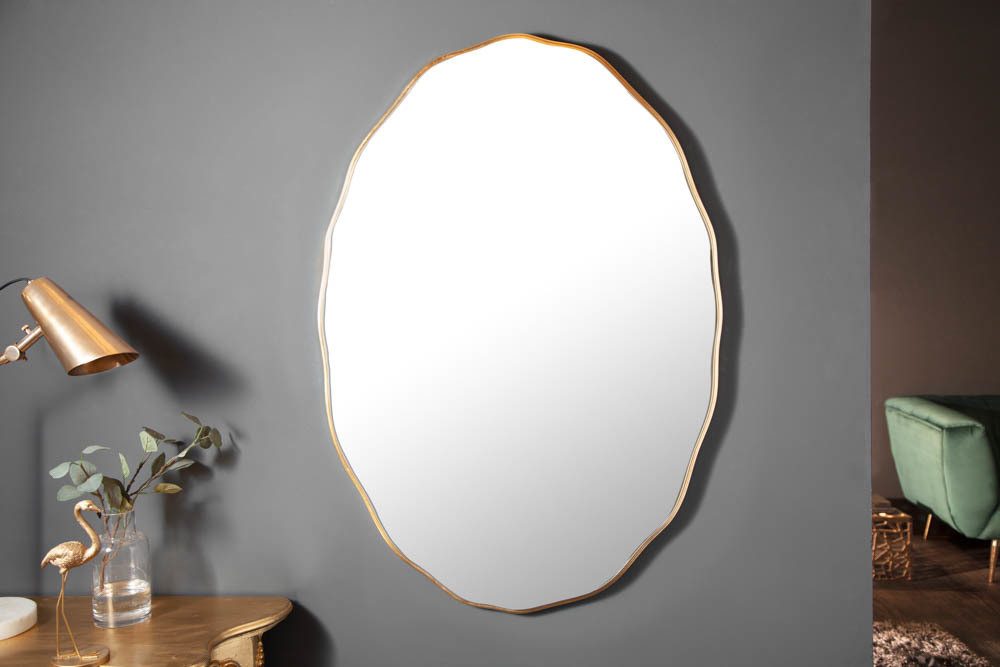 riess-ambiente Wandspiegel ELEGANCIA 100cm gold, variabel aufhängbar