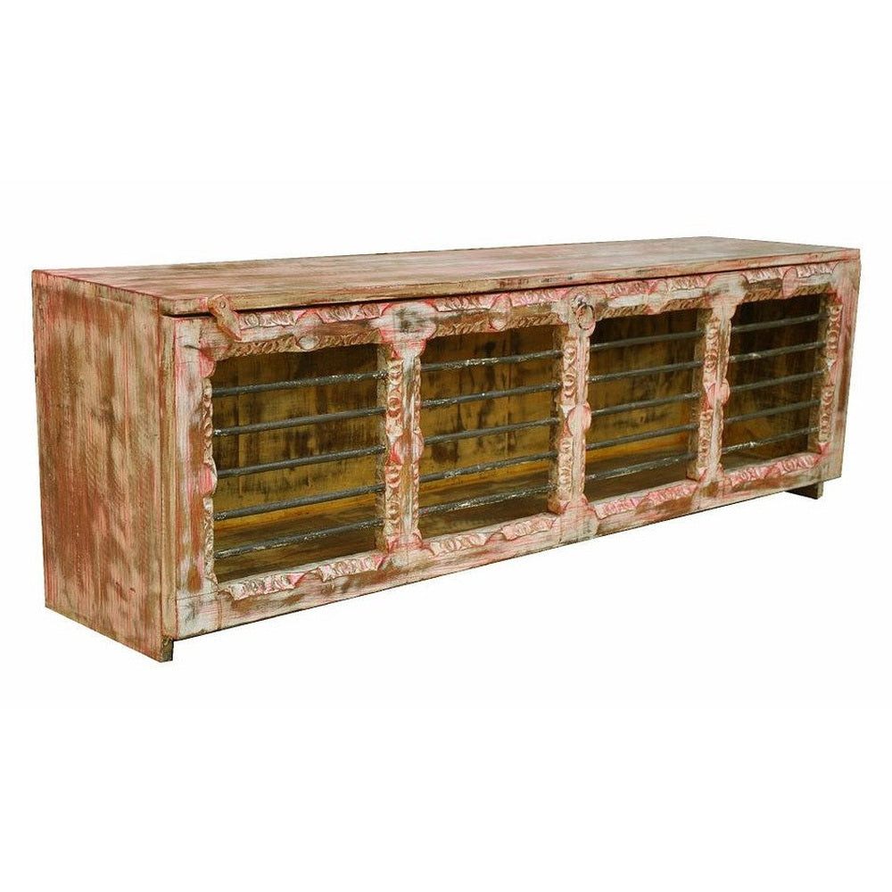 Luxury-Park-Direct Kommode TV Lowboard Reclaim massiv Gitter.Luxury Park