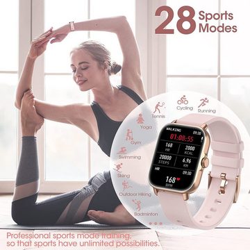 AOYATE Smartwatch, Fitness Tracker watch, Damen Herren Smartwatch