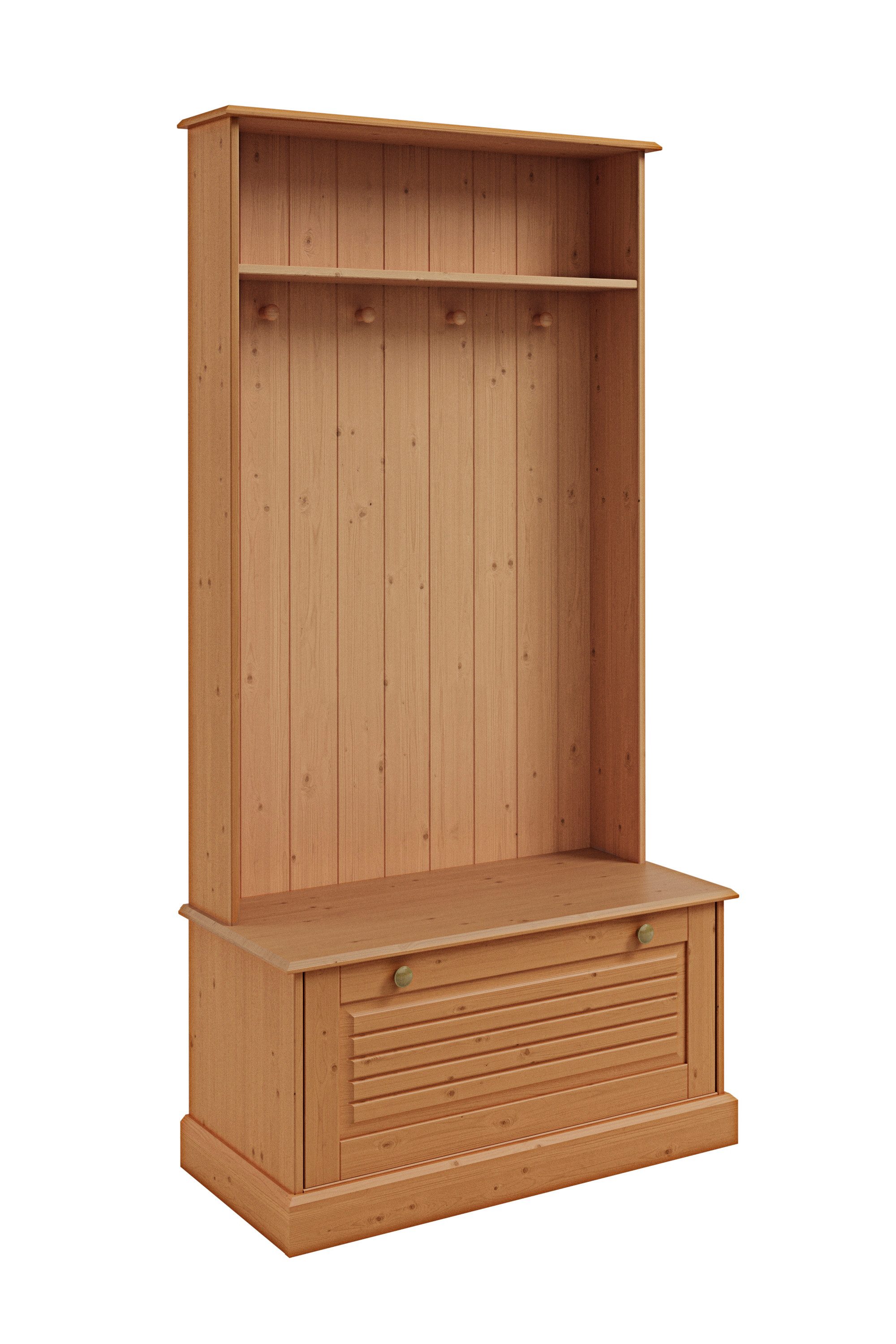 Home affaire Kompaktgarderobe "Liotta" Mit einer Klappe und 4 Kleiderhacken günstig online kaufen