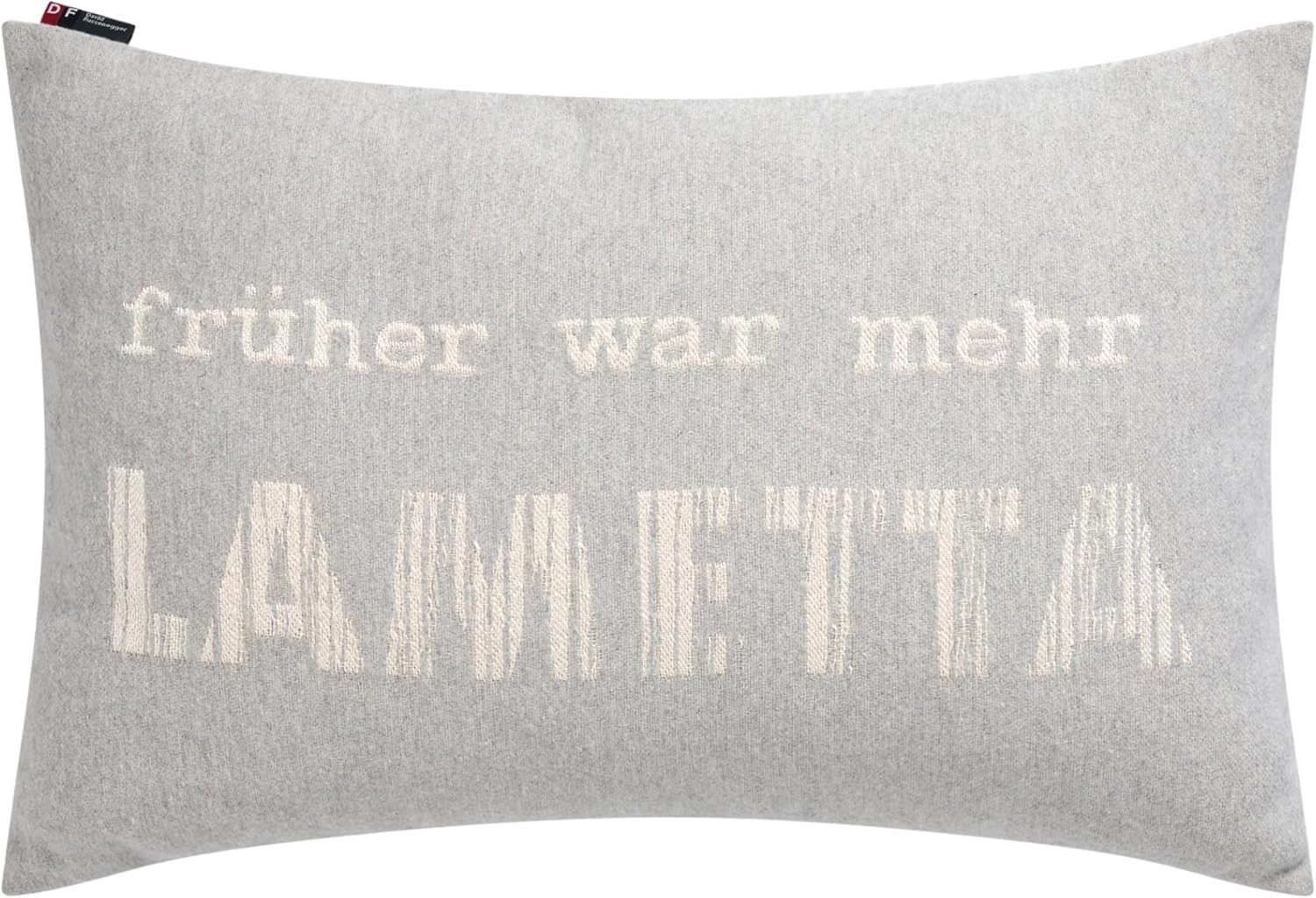 DAVID FUSSENEGGER Kissenhülle " Früher war mehr Lametta " Filz 40 x 60 cm günstig online kaufen