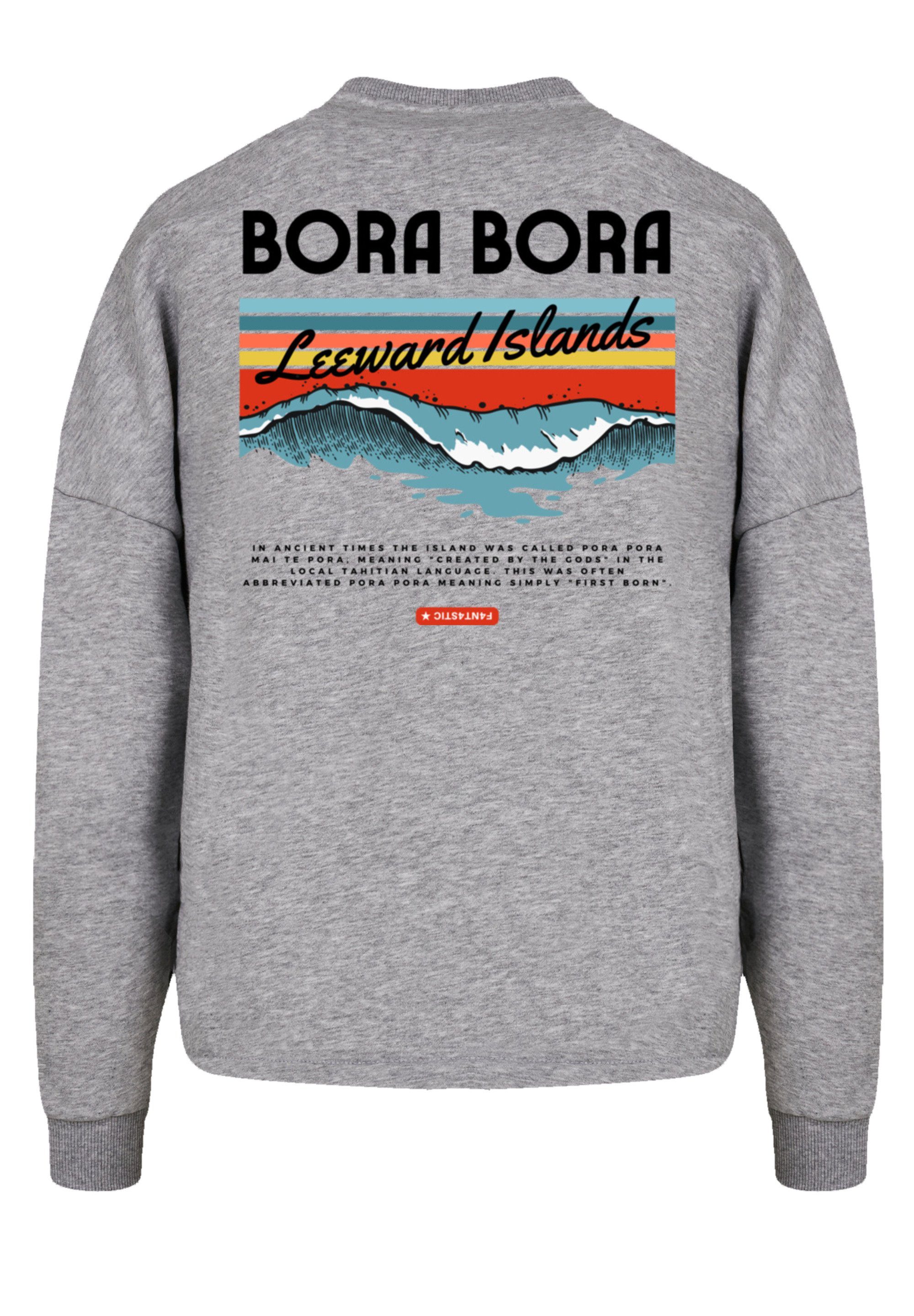 Print Leewards Bora grey heather Sweatshirt F4NT4STIC Bora Island