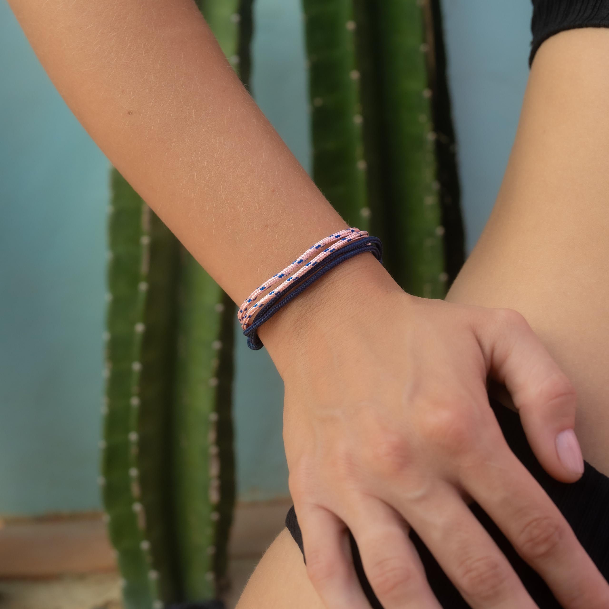 Made by Nami Armband Set Herren & Damen 2x Segeltau Armband Handgemacht, Maritimes Minimalistisches Armband 100% Wasserfest & verstellbar