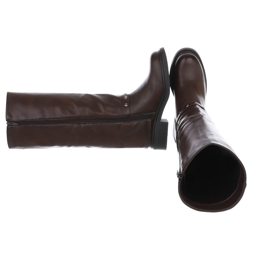 Ital-Design Modische Damenstiefel mit dekorativen Details für Alltag Wester günstig online kaufen