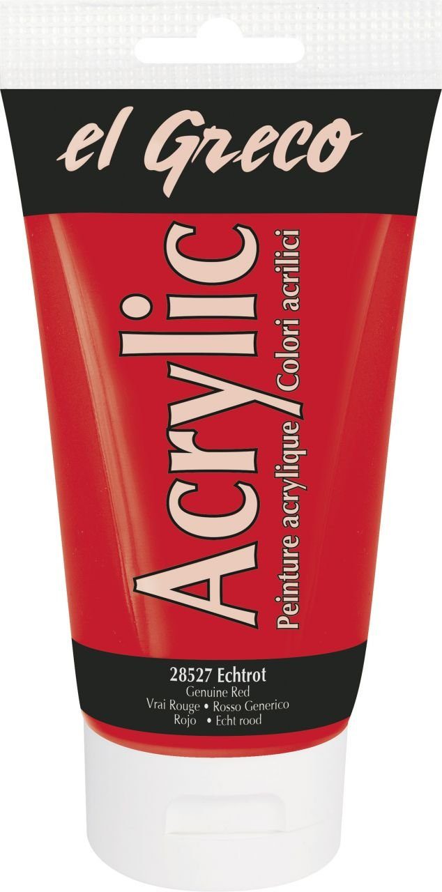 Kreul Acrylfarbe Kreul el Greco Acrylic Tube echtrot 150 ml
