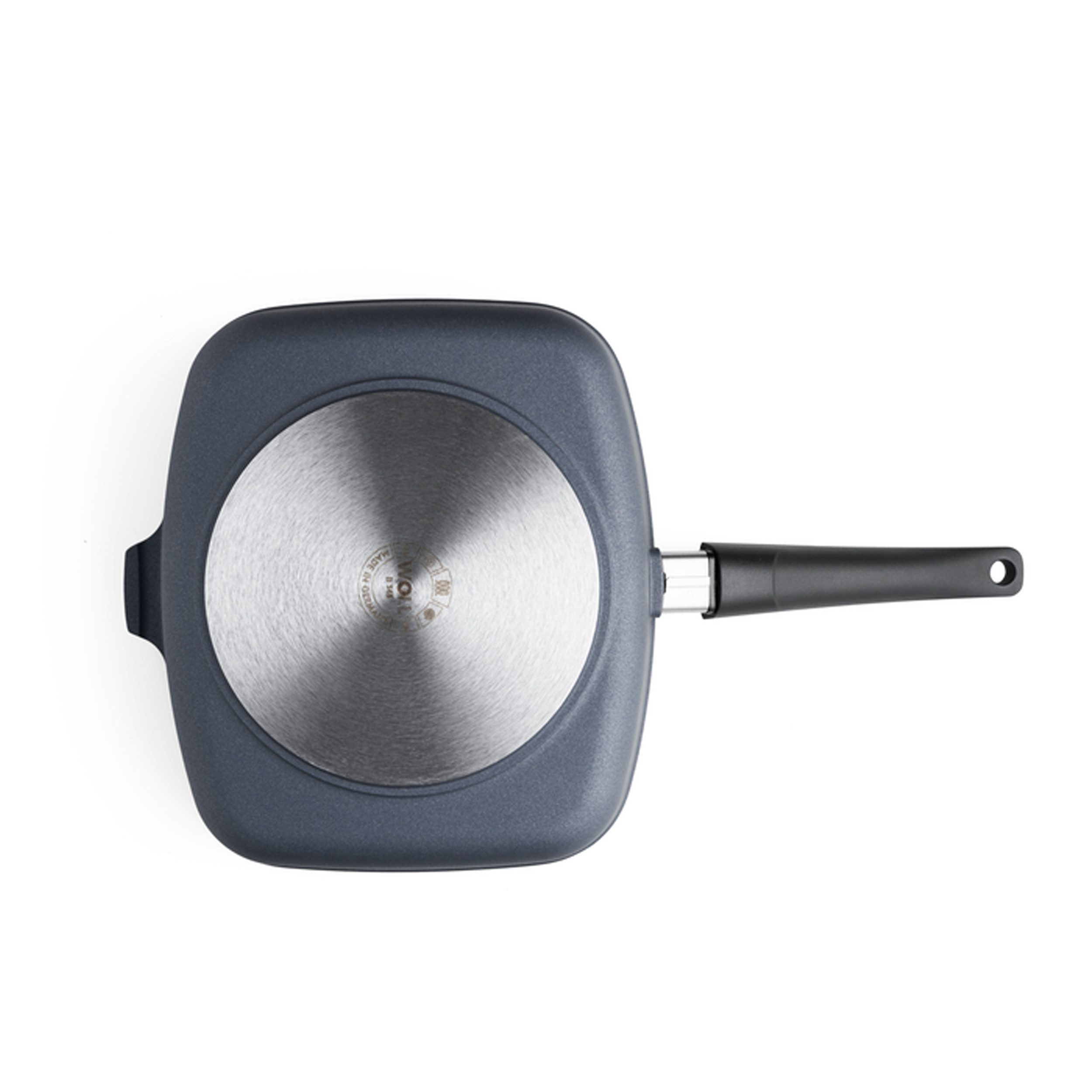 WOLL Bratpfanne "Diamond Lite" Viereckpfanne Grillpfanne mit Rillen, Aluminiumguss (fester Stielgriff), NICHT Induktionsgeeignet