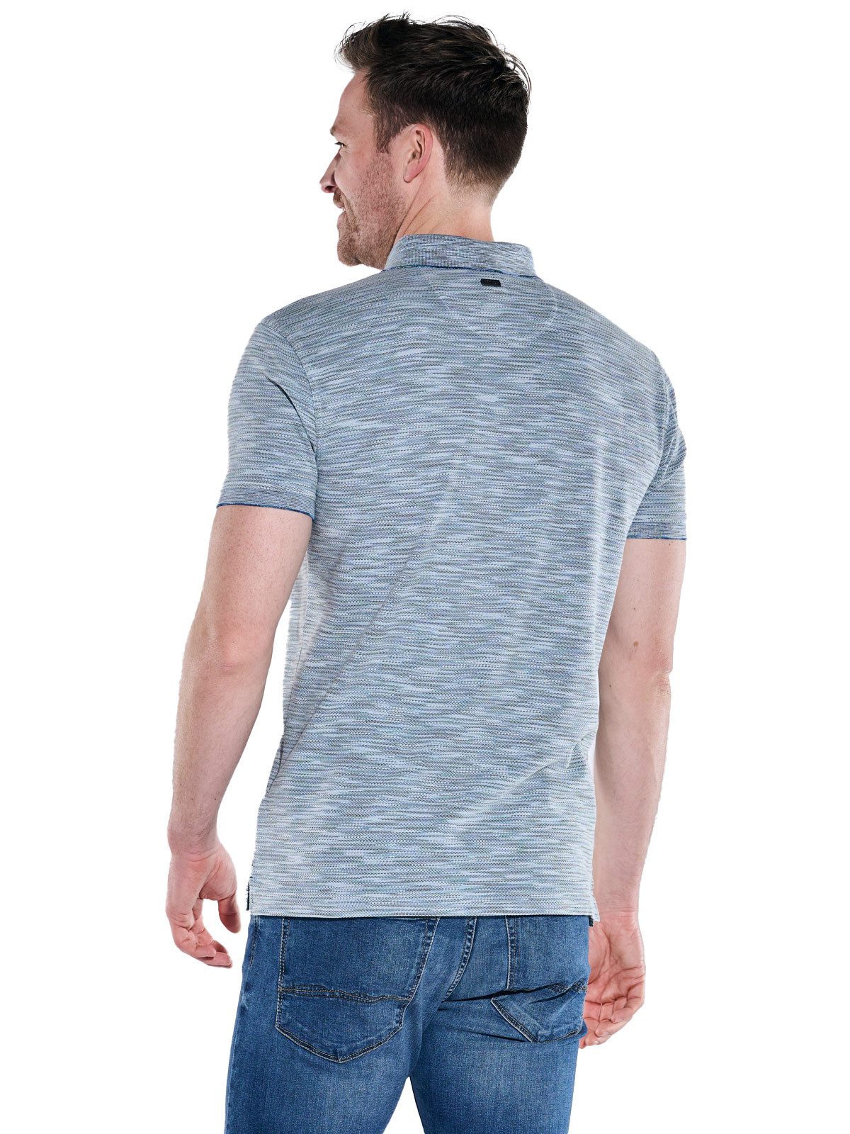 Engbers Poloshirt Herren Polo-Shirt regular, Silbergrau