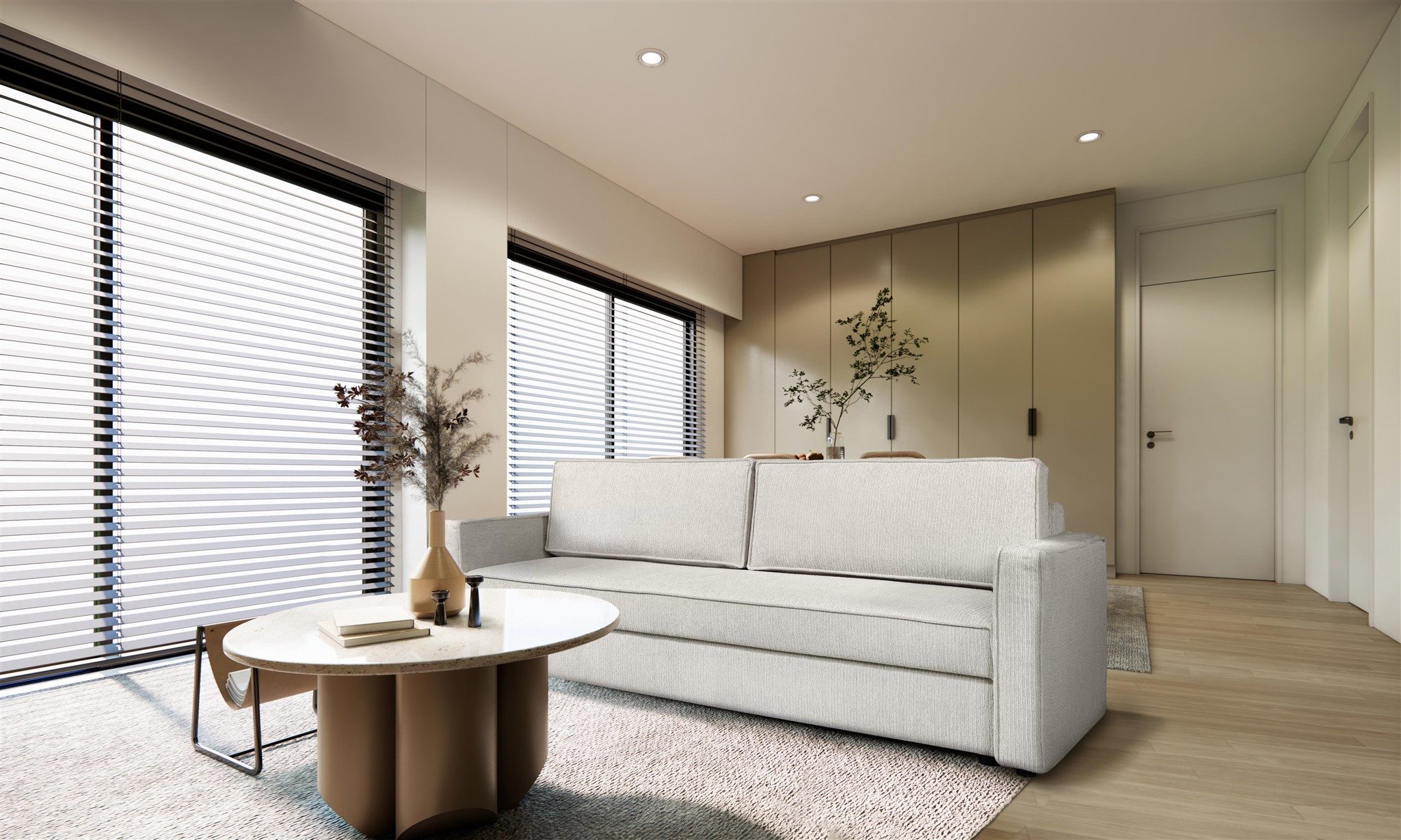Fun Möbel Schlafsofa Designersofa Sofa 3-Sitzer FERMINE in Stoff, inkl. 2 Rückenkissen, Rundumbezug