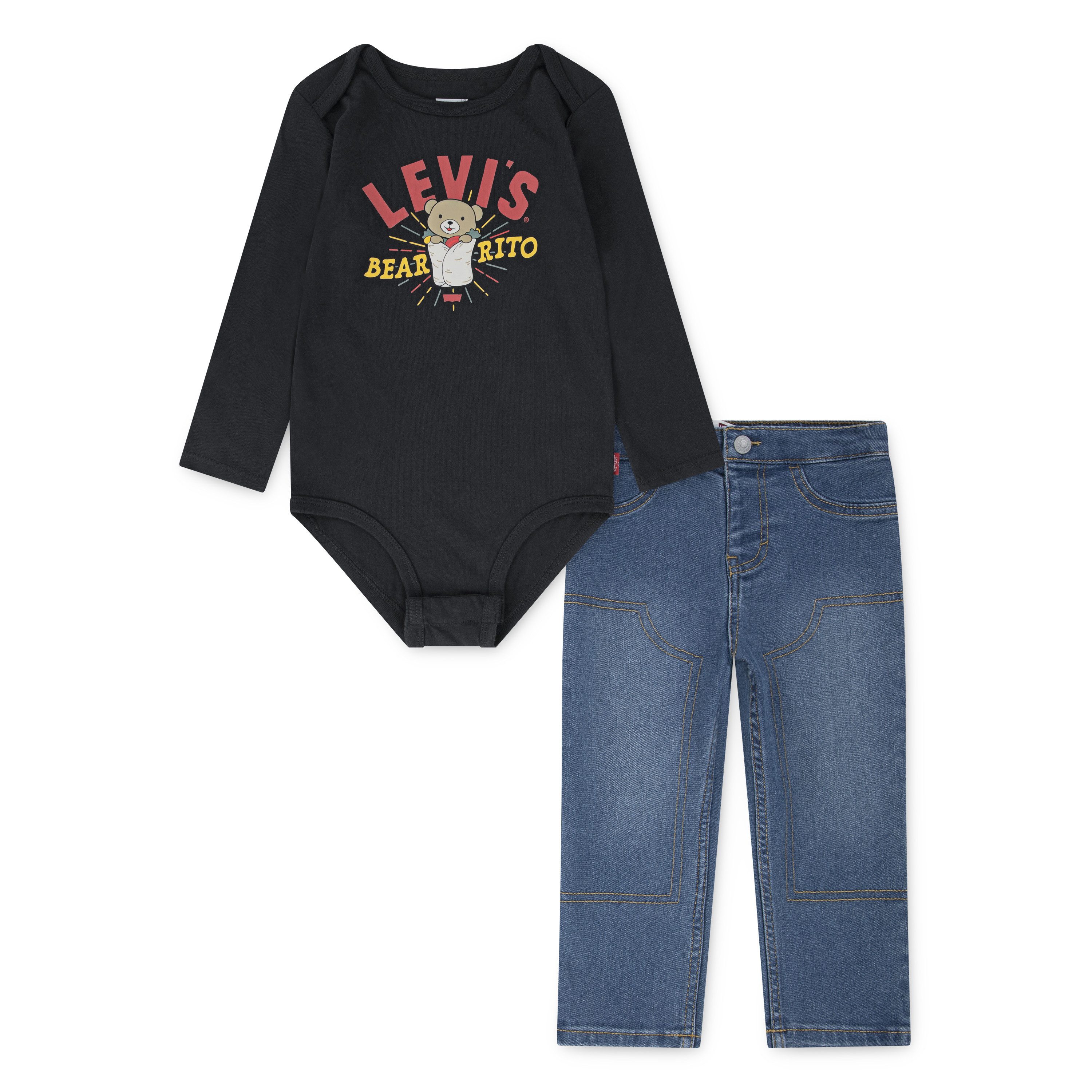 Levi's® Kids Body & Hose LVB BEARRITO DENIM SET (Set, 2-tlg) mit lustigem Print