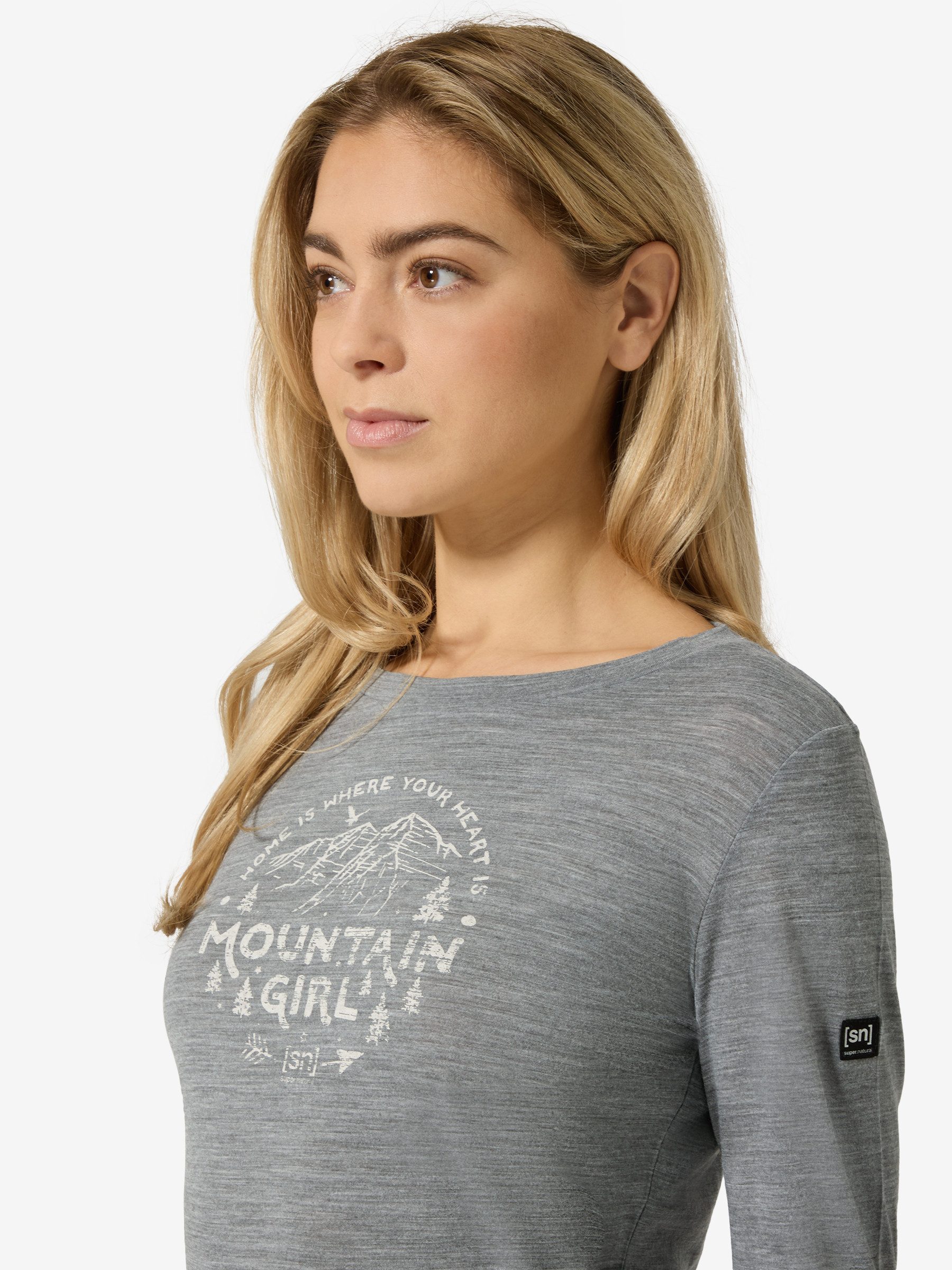 Langarmshirt für Damen,Merino W MOUNTAIN GIRL LS