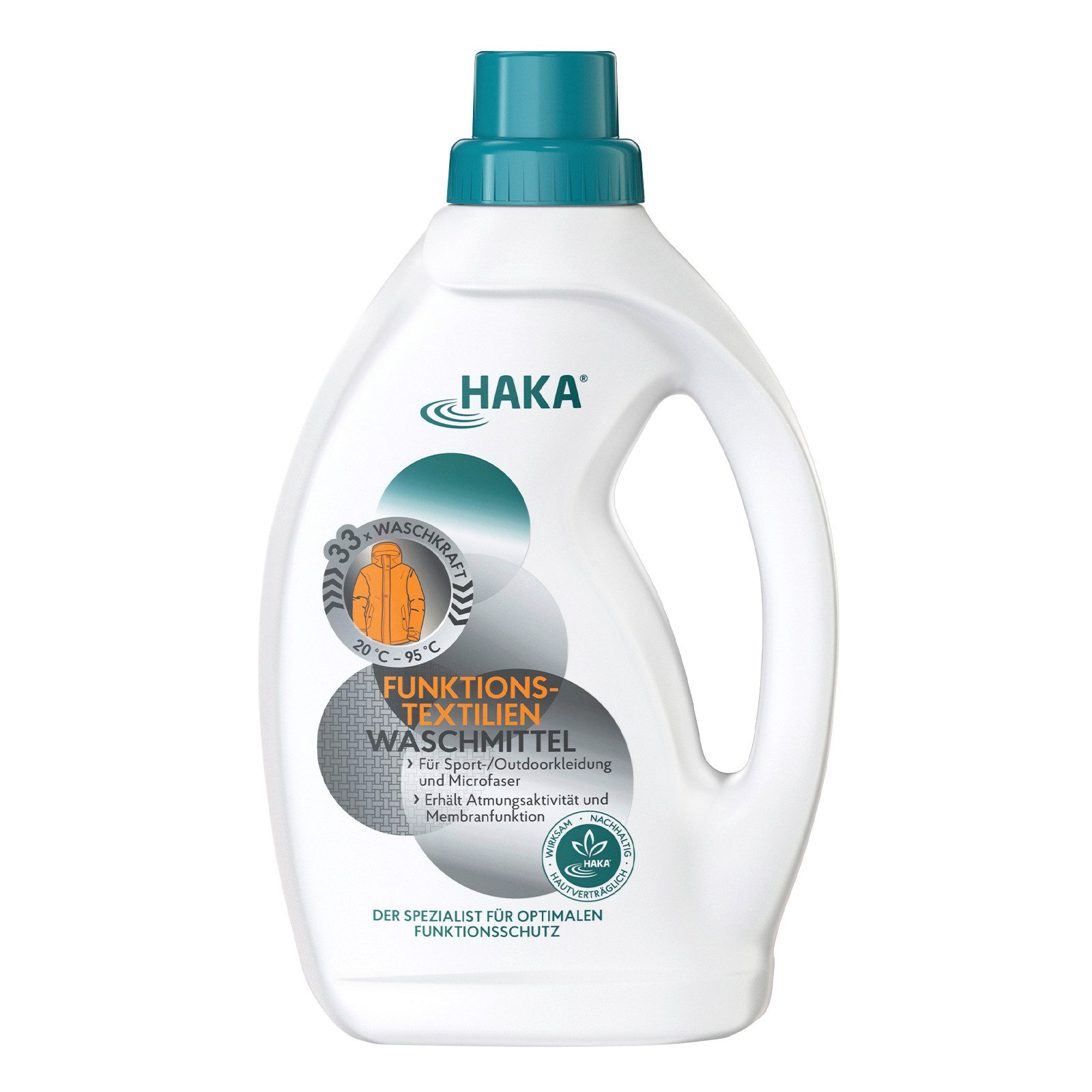 HAKA Funktiontextilien Waschmittel für Sport & Outdoor 1l Spezialwaschmittel