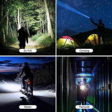 REDOM LED Taschenlampe Superhelle Klein LED Taschenlampen Mini Torch Handlampe 800 Lumen (Zoombare Taktische Taschenlampe Aluminium mit 18650-Lithiumbatterie, 1-St., 3 Lichtmodi und Langer Betriebsdauer USB Aufladbar IP65 Wasserdicht), für Camping Wandern Outdoor Notfälle Abenteuerurlaub Bergsteigen usw