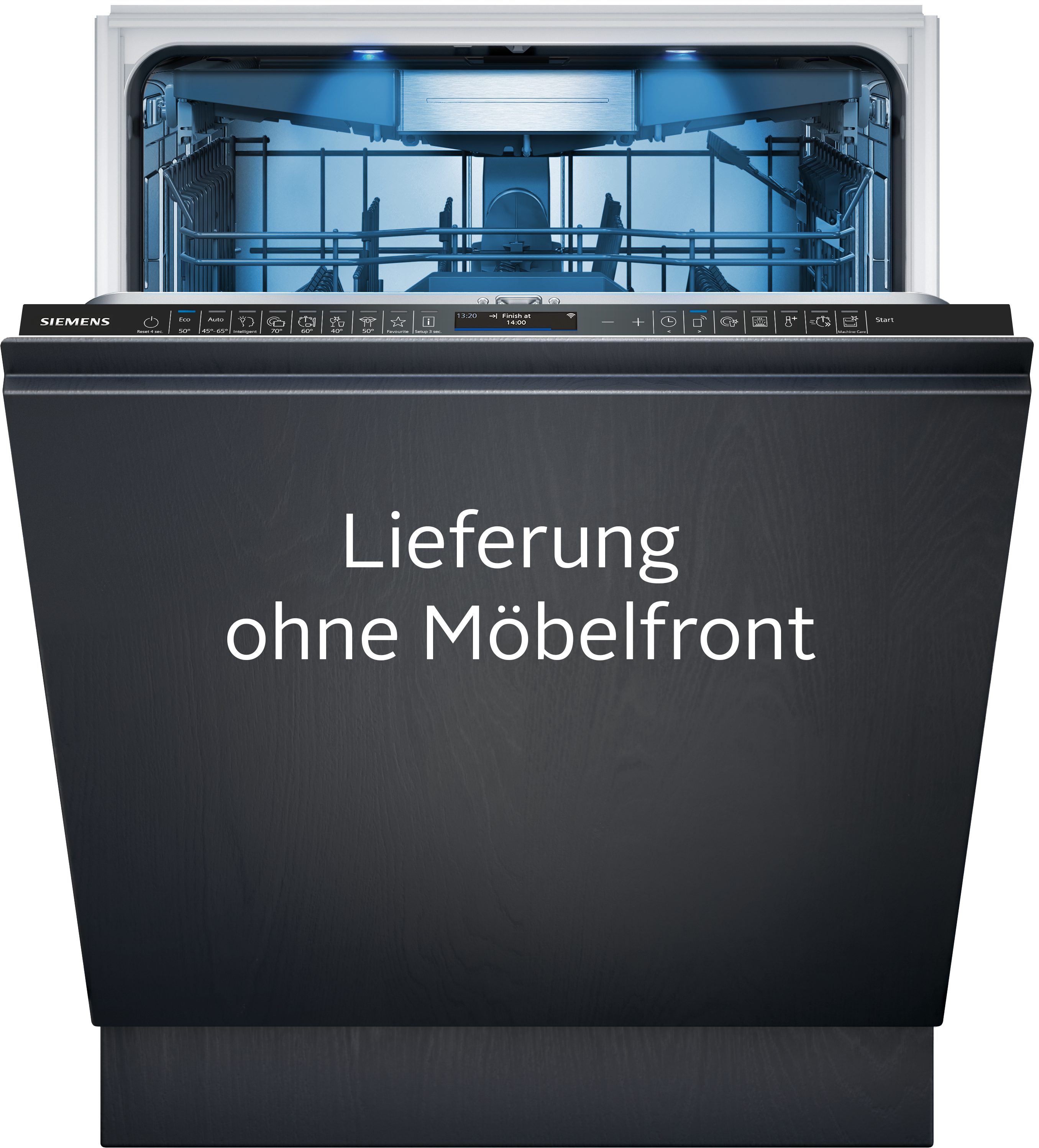 SIEMENS vollintegrierbarer Geschirrspüler iQ700 SN87TX02CE, 14 Maßgedecke, Bessere Trocknung & weniger Energieverbrauch dank Zeolith