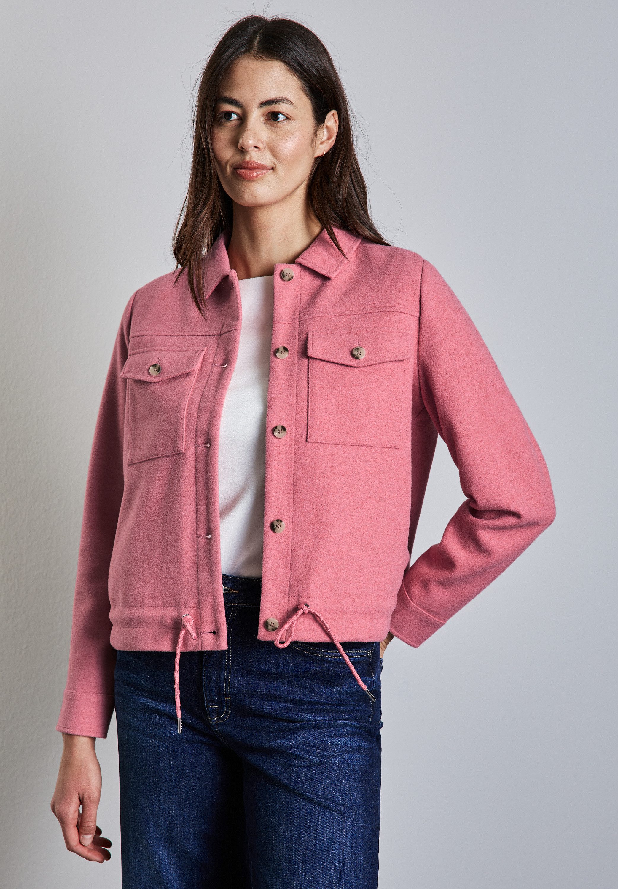 STREET ONE Kurzjacke mit Tunnelzug am Saum