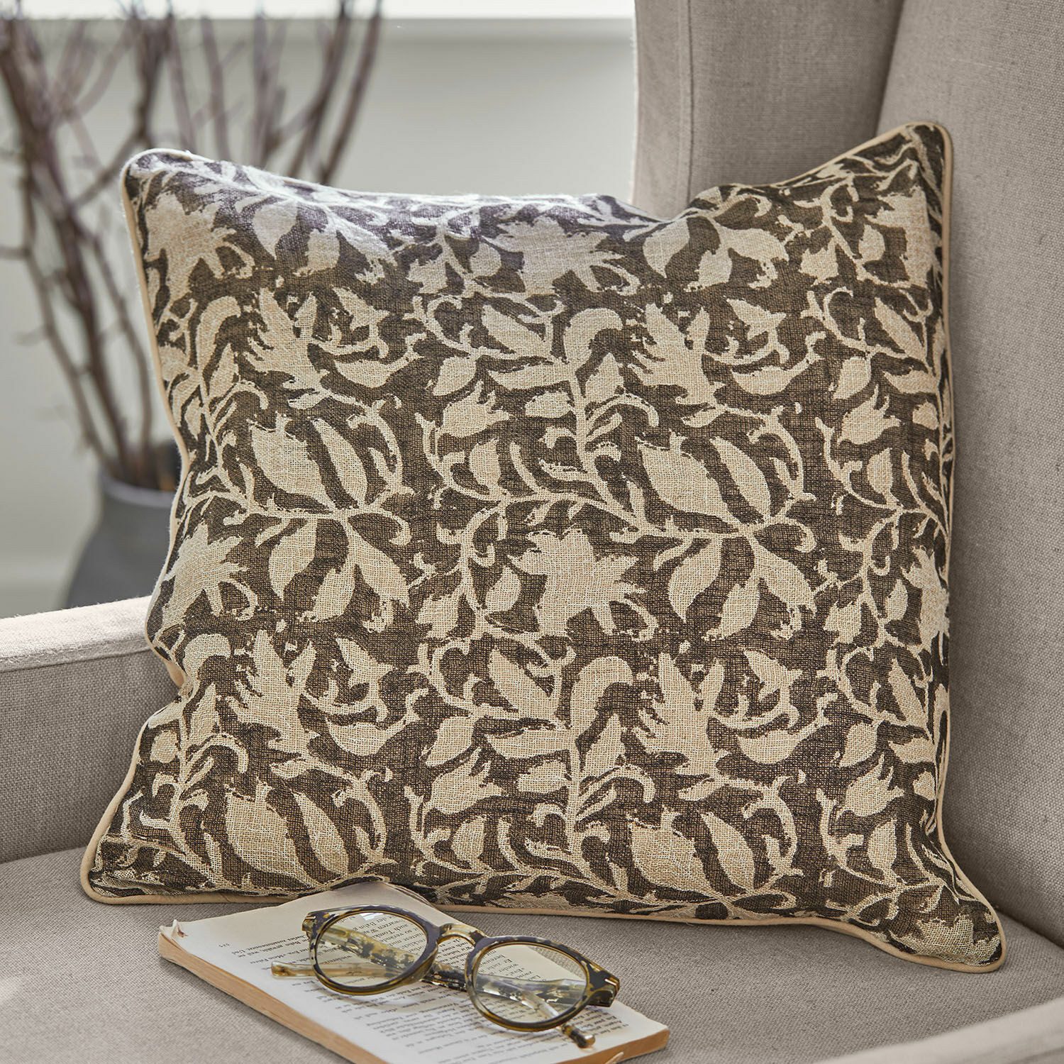 Mirabeau Kissenhülle Kissenhülle 2er Set Ziradayn schwarz/beige