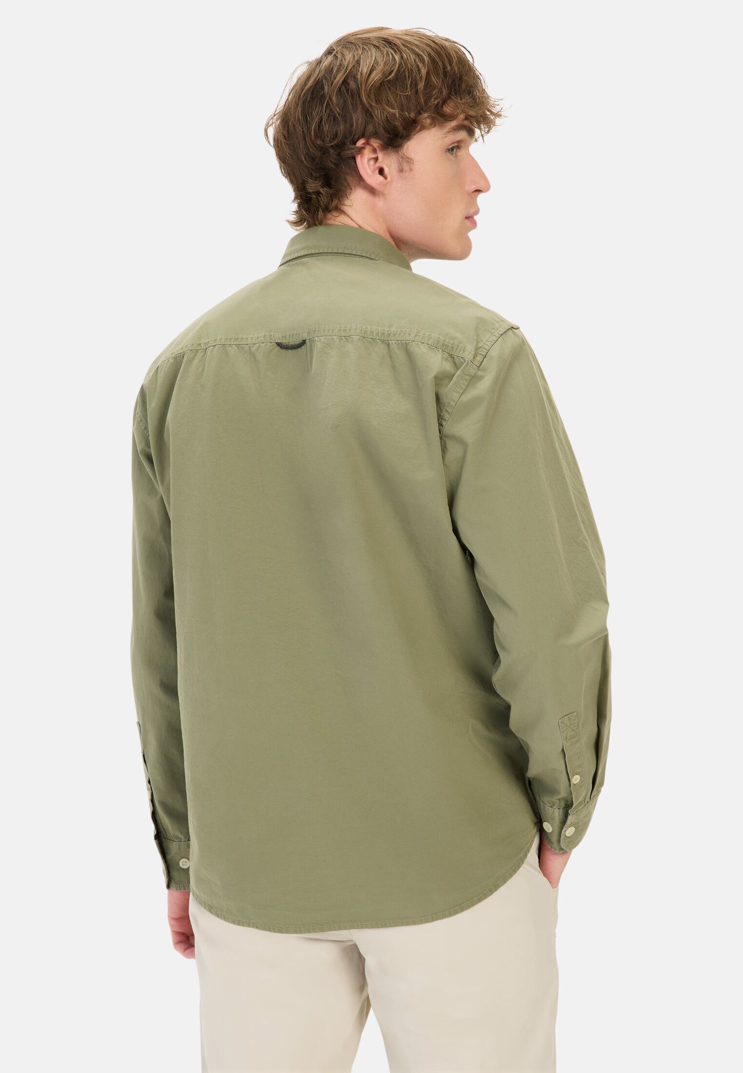 camel active Langarmhemd mit Brusttasche Button-Down günstig online kaufen