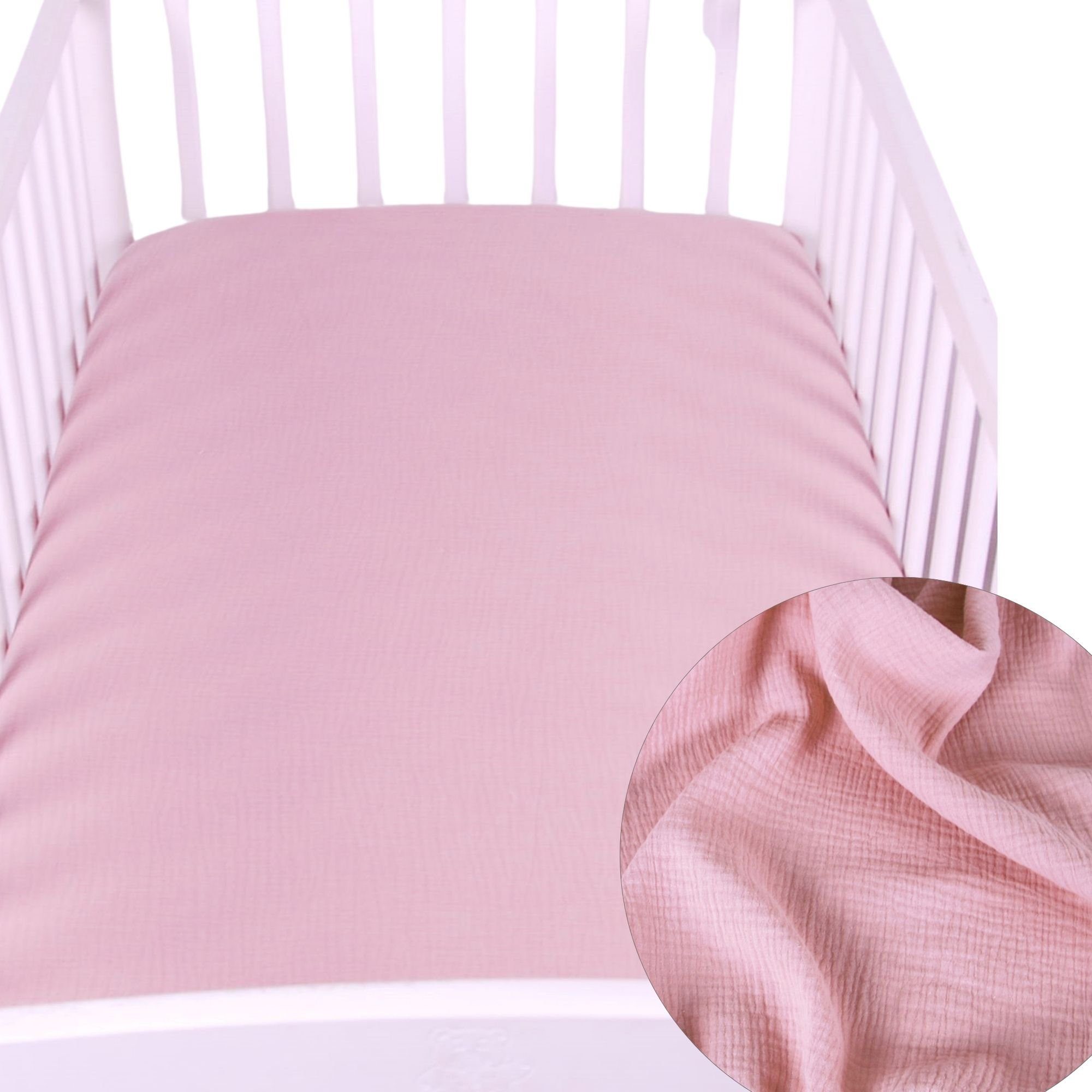 BabyLux Spannbettlaken BabyLux Spannbettlaken Musselin 60x120 günstig online kaufen