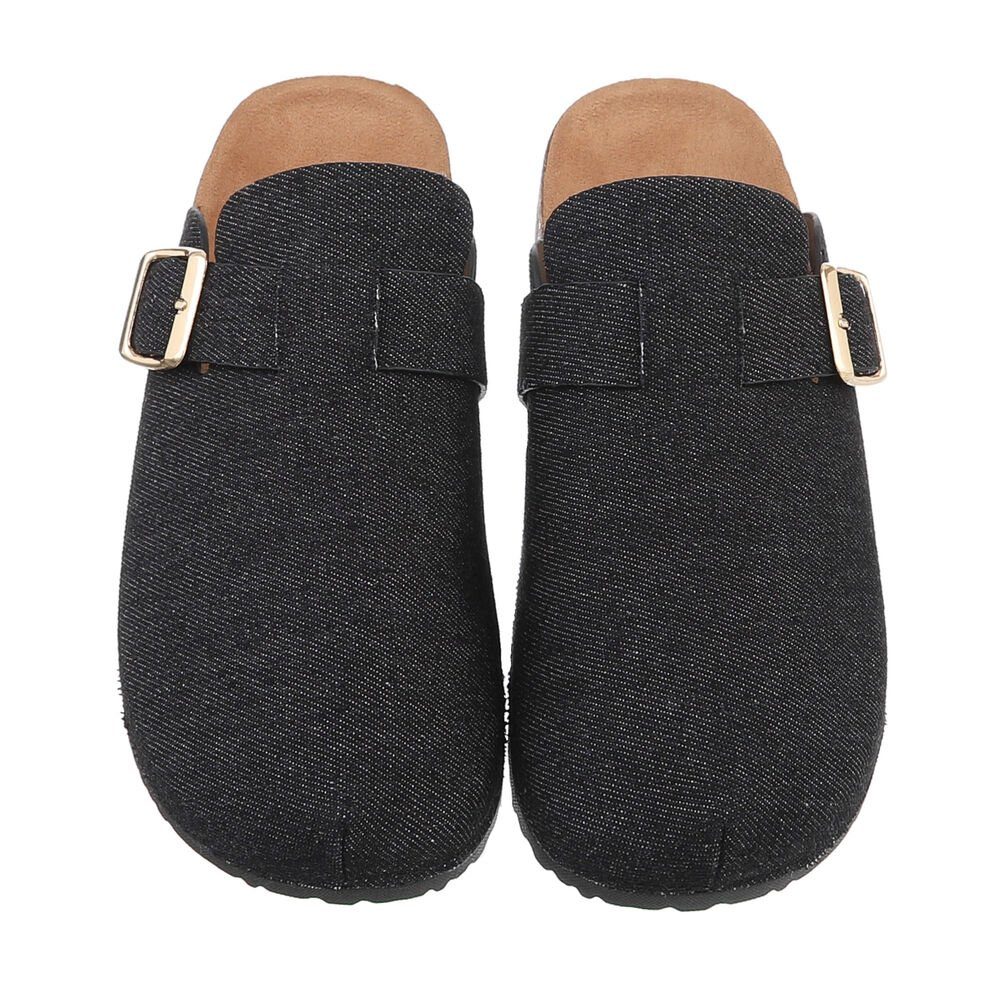 Ital-Design Damen Mules Freizeit Pantolette