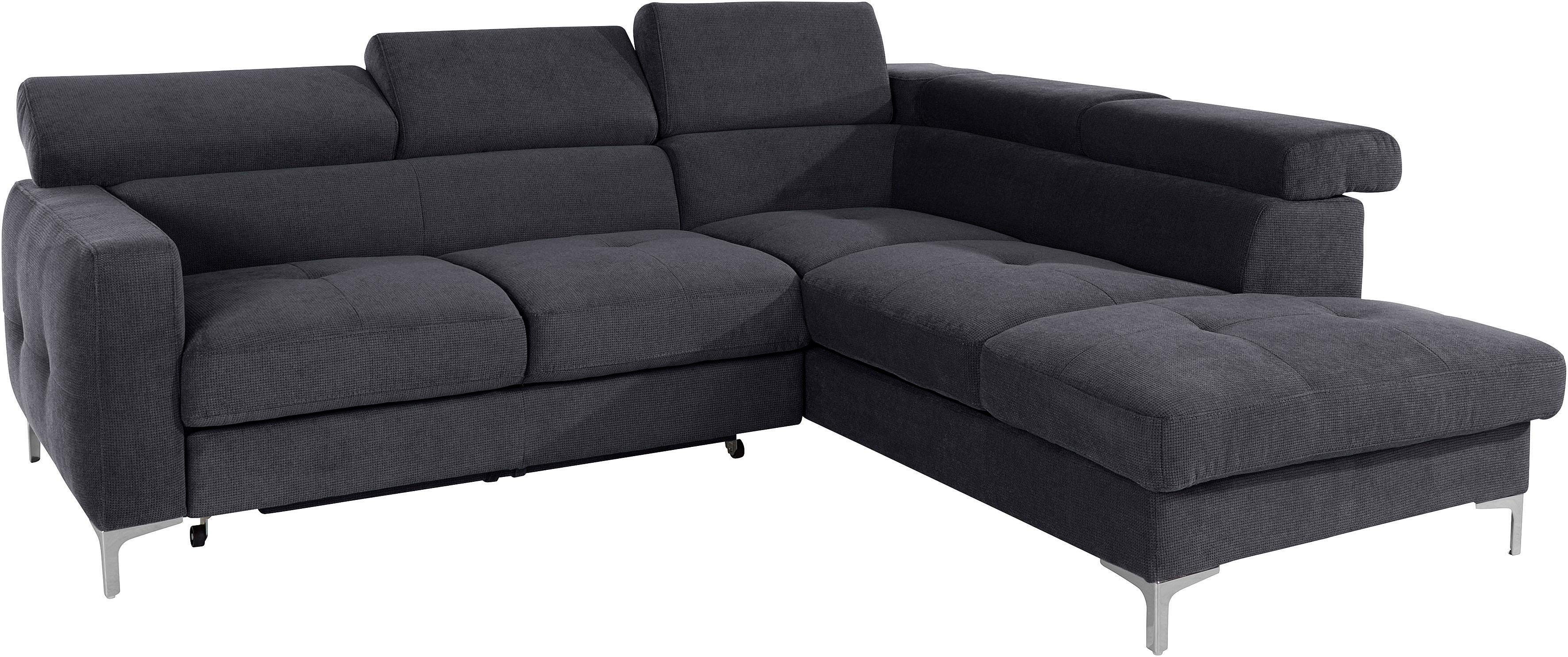 COTTA Ecksofa "Sammy L-Form", mit Kopfteilverstellung, wahlweise mit Bettfu günstig online kaufen