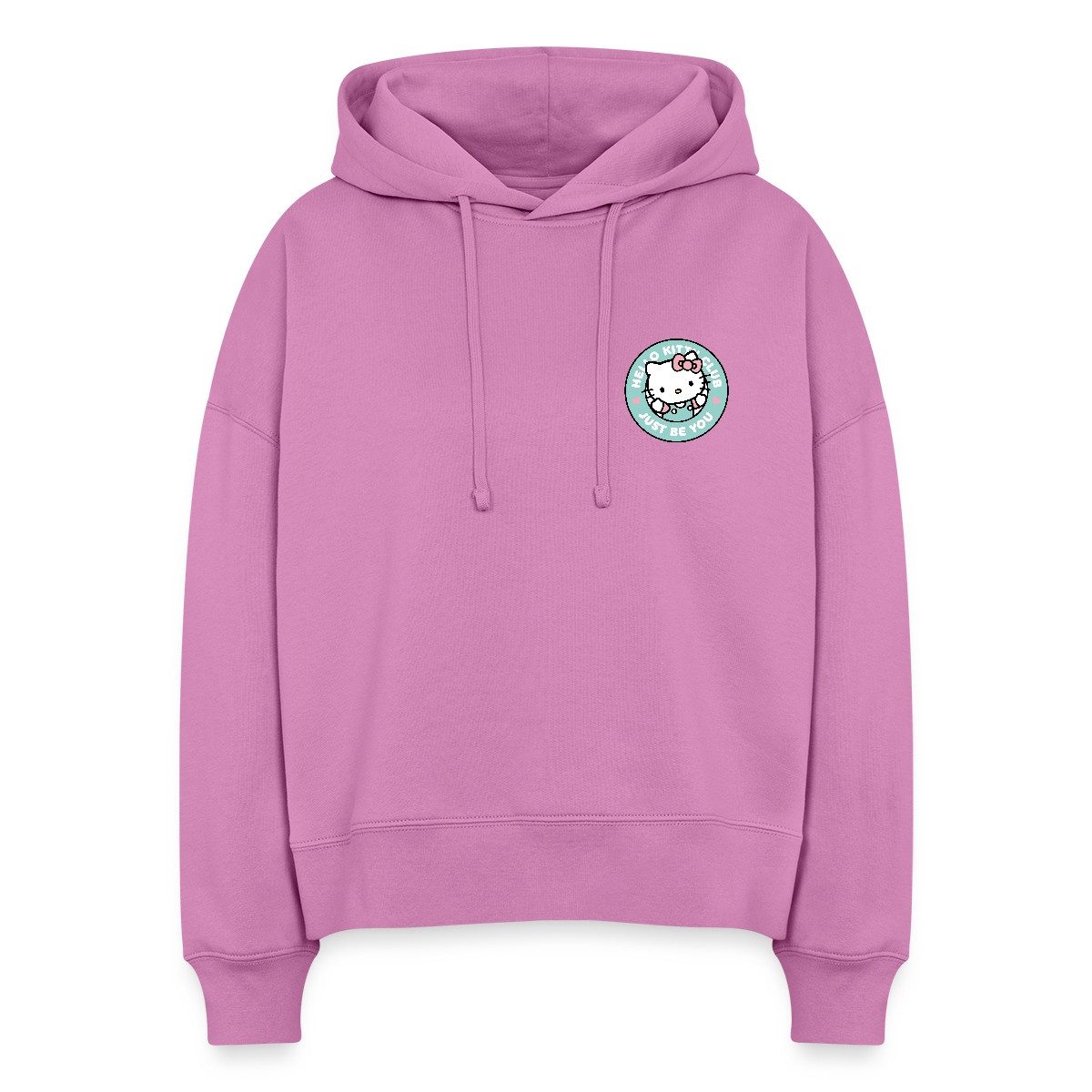 Hoodie Hello Kitty Club Just Be You Frauen Boxy Organic Hoodie
