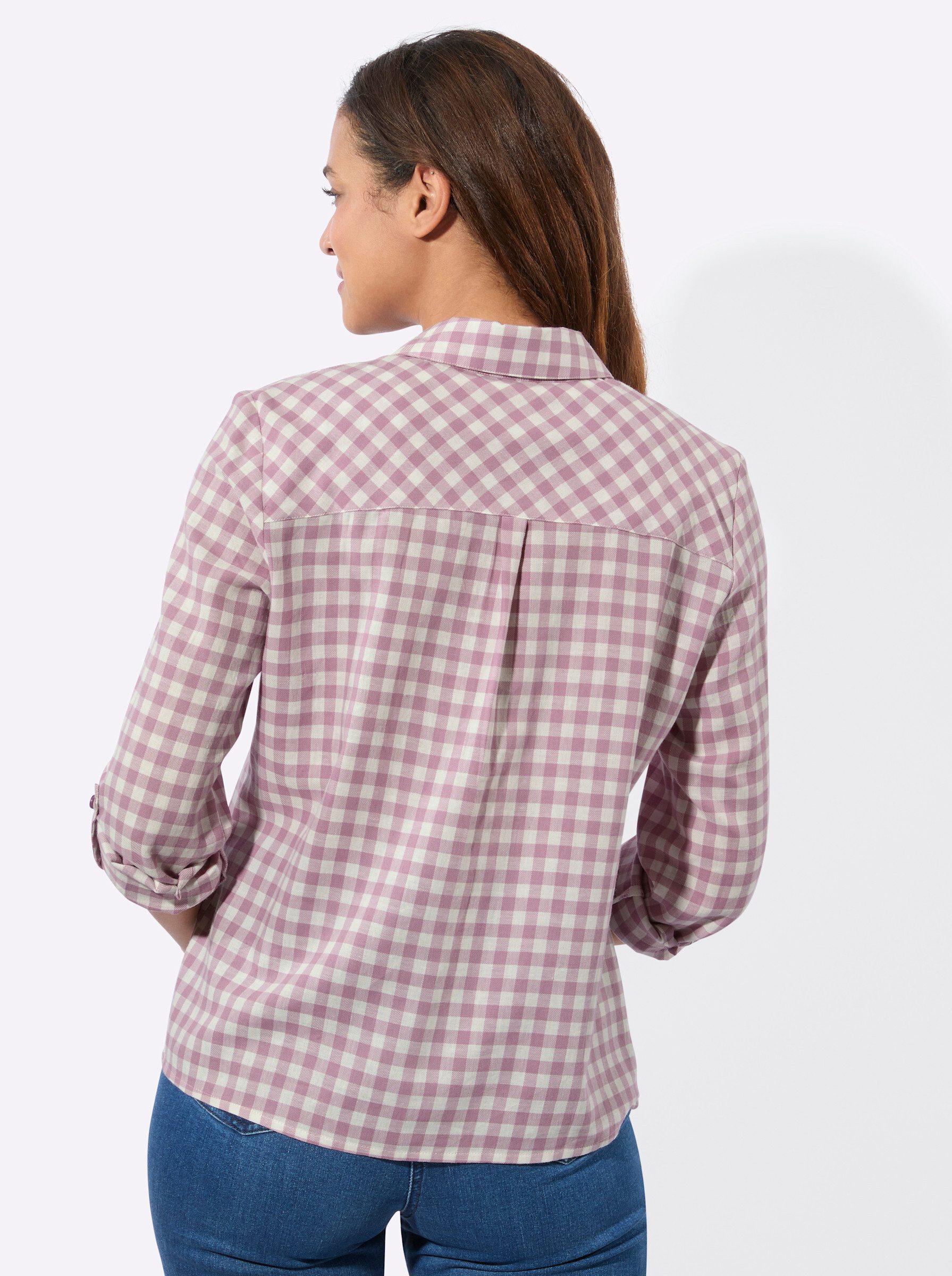 Witt Klassische Bluse Karo-Flanellbluse Langarm