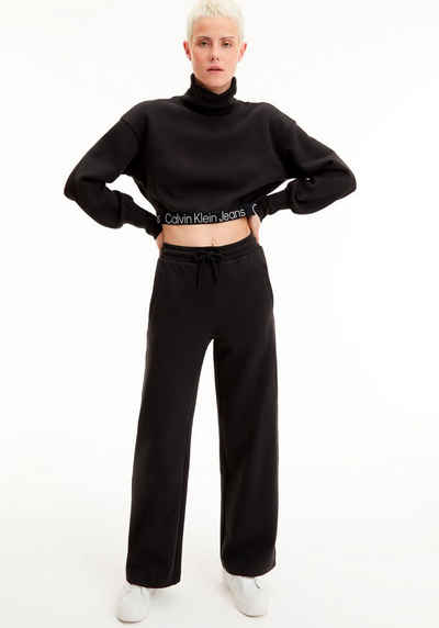 Calvin Klein Jeans Sweatshirt CONTRAST TAPE LOOSE ROLL NECK mit Rollkragen