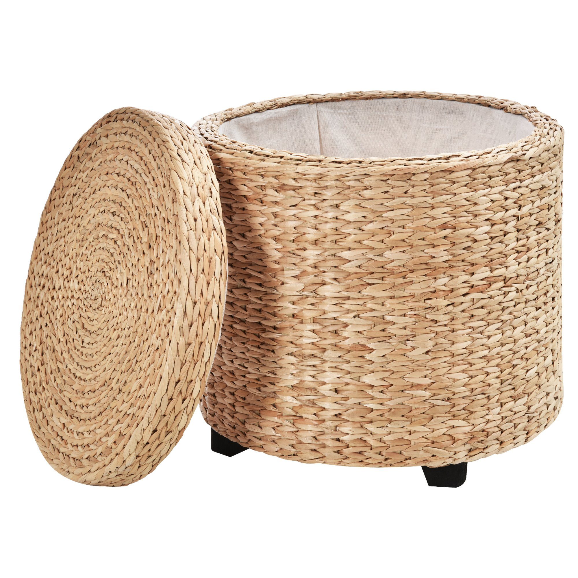 HOMCOM Fußhocker Hocker mit Stauraum günstig online kaufen