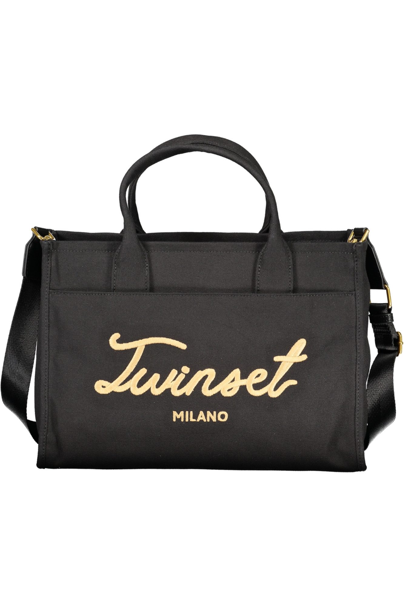 TWINSET Umhängetasche, Stylische Schwarze Tote-Tasche: Verstellbarer Gurt, Vielseitige Fäche