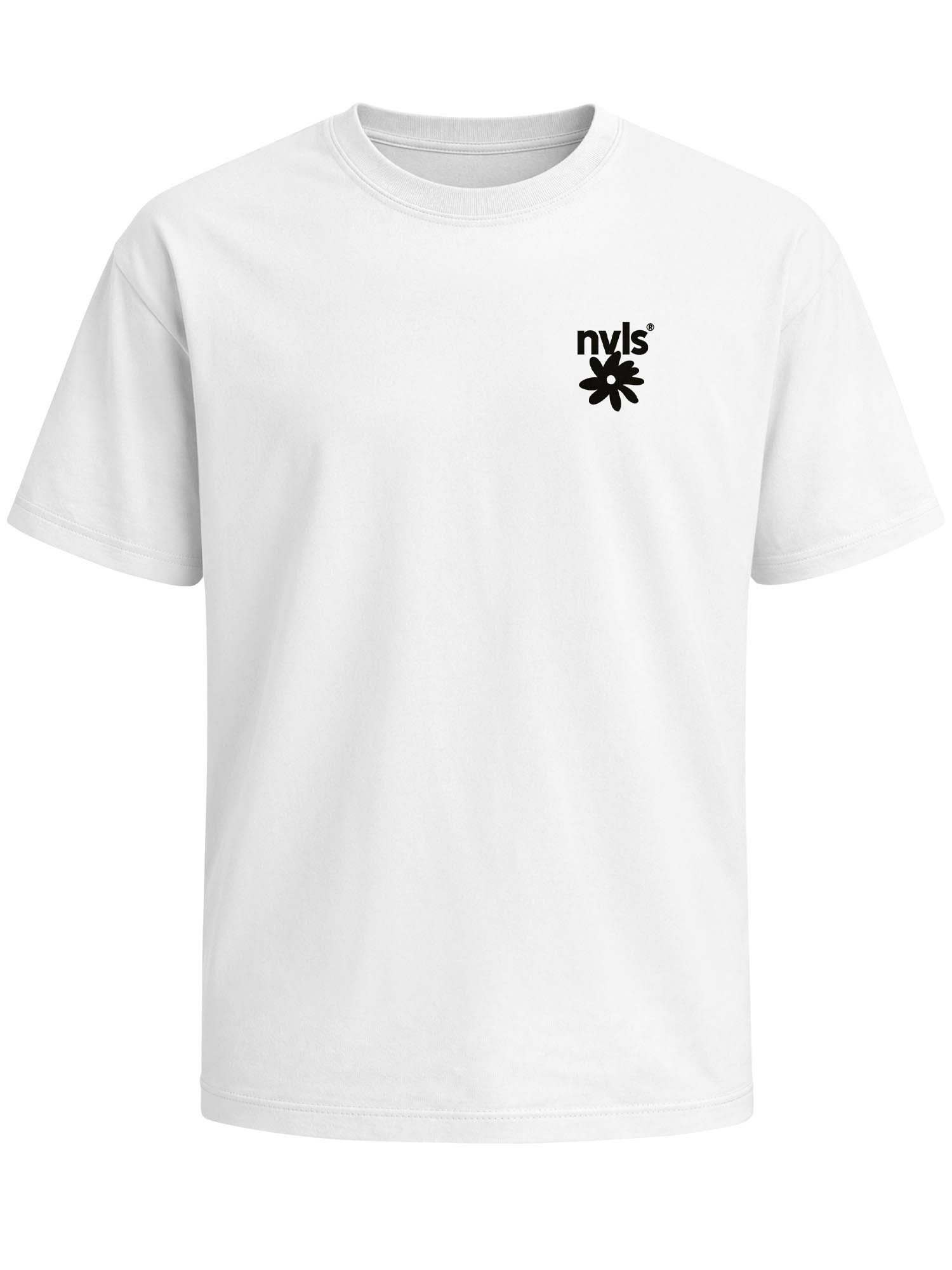 Neverless Oversize-Shirt Herren T-Shirt - Design Artstudio Flowers - Oversized Relaxed Fit mit Print