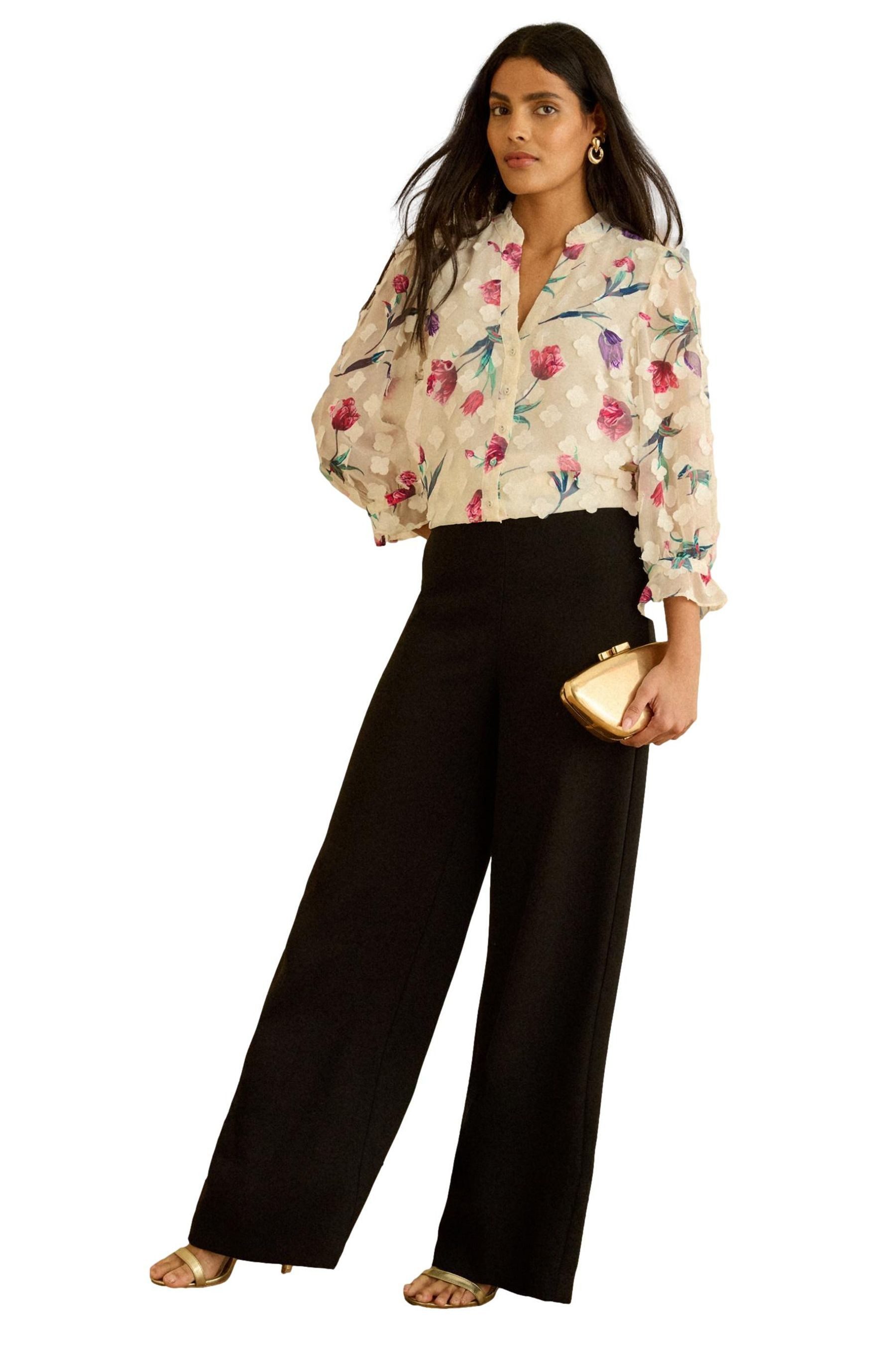Langarmbluse Love & Roses Langärmelige Blus, Regular
