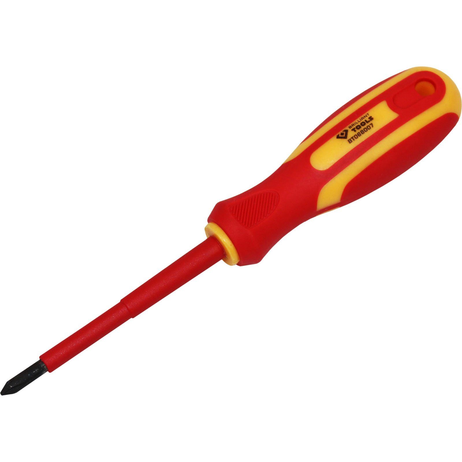 Brilliant Tools Schraubendreher BRILLIANT TOOLS VDE Schraubendreher PH Phillips PH1 x 80 mm - BT0...