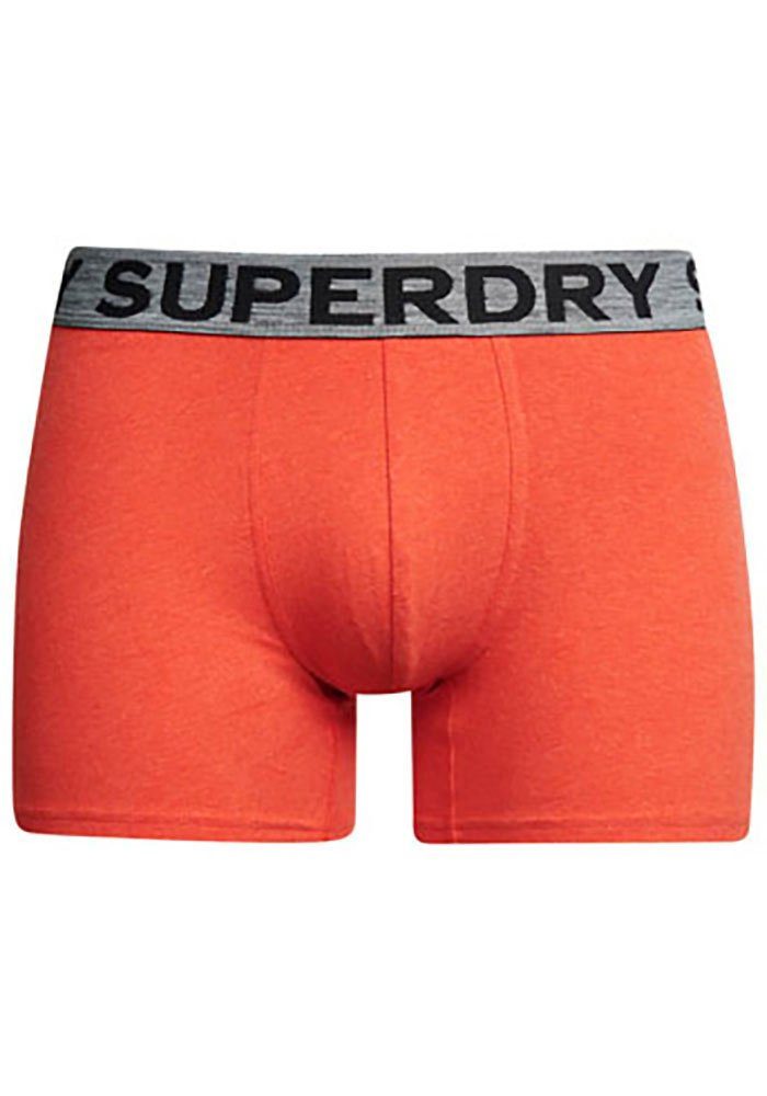 Superdry 3-St) Marl TRIPLE (Packung, Black/Bright PACK BOXER Marl/NOOs Grey Boxershorts Orange